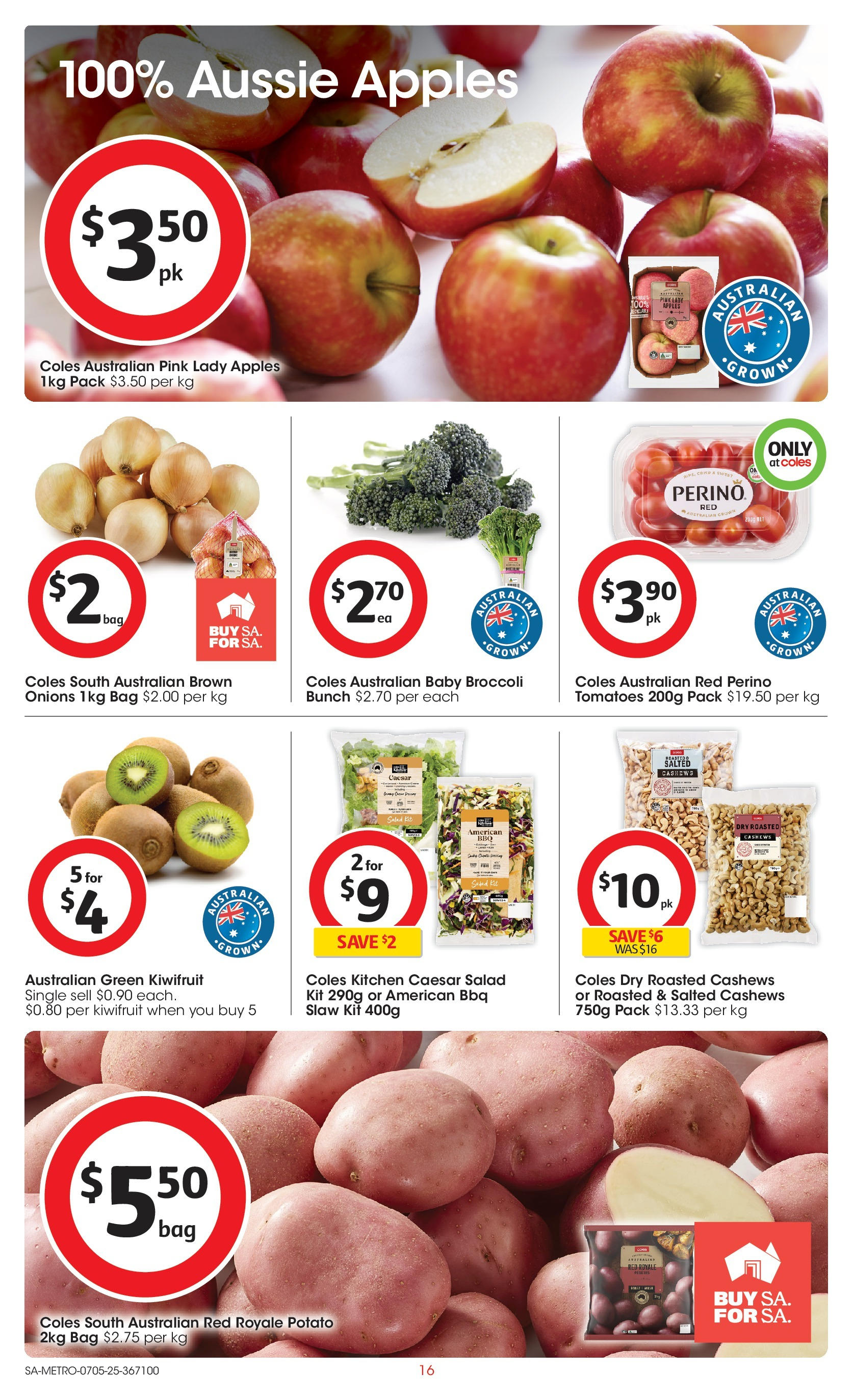 Coles catalogue from 06/05/2025 > Big discounts | Page: 16 | Products: Bouteille de gaz propane, Apples, Tomatoes, Onions Coles catalogue valid from 06/05/2025 > Online Australia | Page: 16 | Products: Bouteille de gaz propane, Apples, Tomatoes, Onions