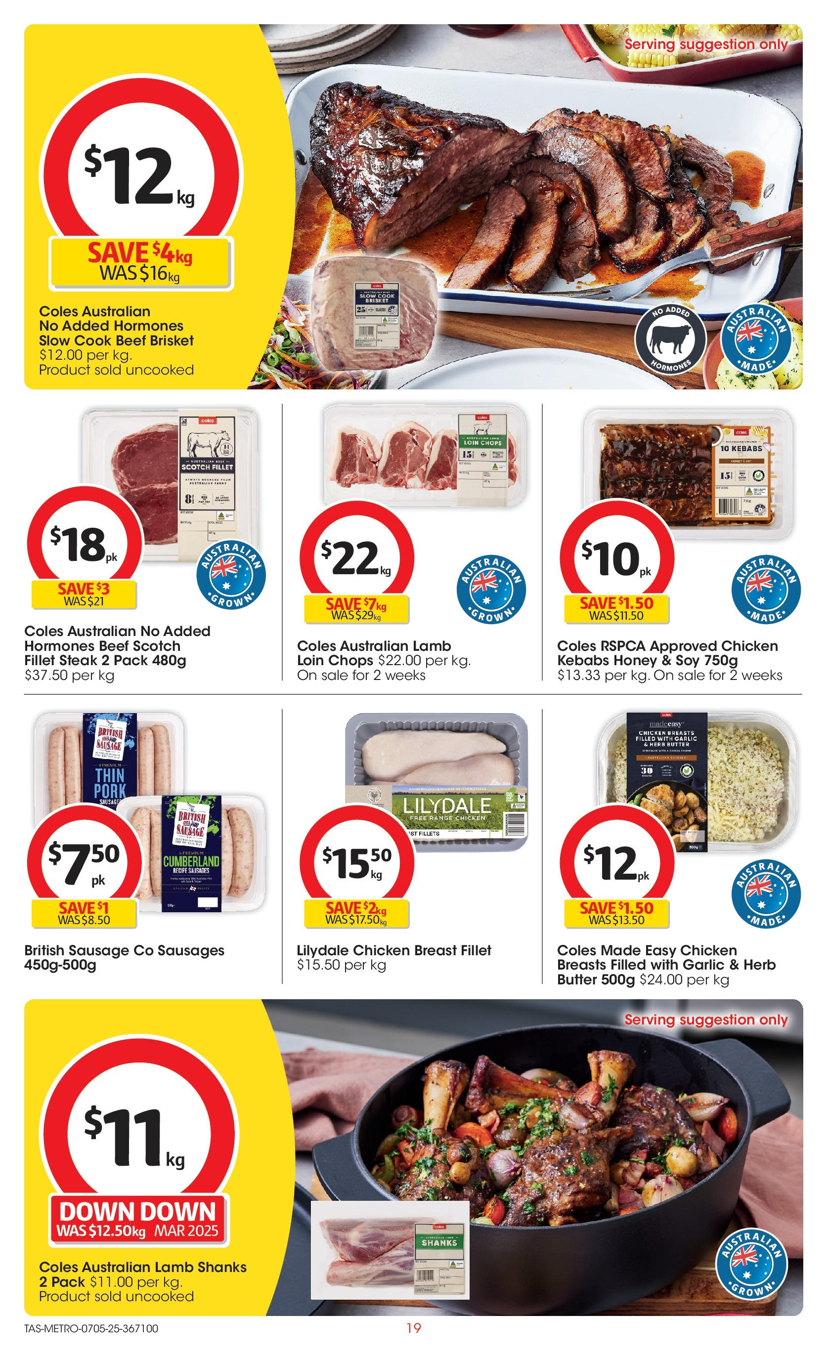 Coles catalogue from 06/05/2025 > Big discounts | Page: 19 | Products: Butter, Honey, Lamb, Scotch Coles catalogue valid from 06/05/2025 > Online Australia | Page: 19 | Products: Butter, Honey, Lamb, Scotch