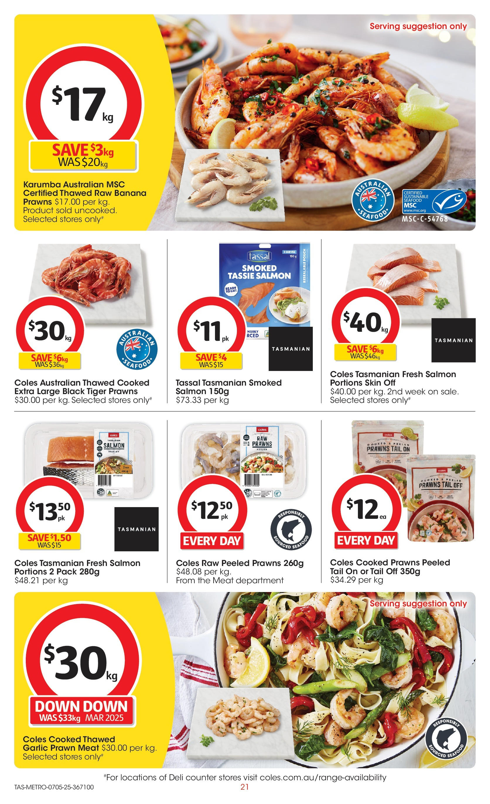 Coles catalogue from 06/05/2025 > Big discounts | Page: 21 | Products: Meat, Prawns, Sustainable, Garlic Coles catalogue valid from 06/05/2025 > Online Australia | Page: 21 | Products: Meat, Prawns, Sustainable, Garlic