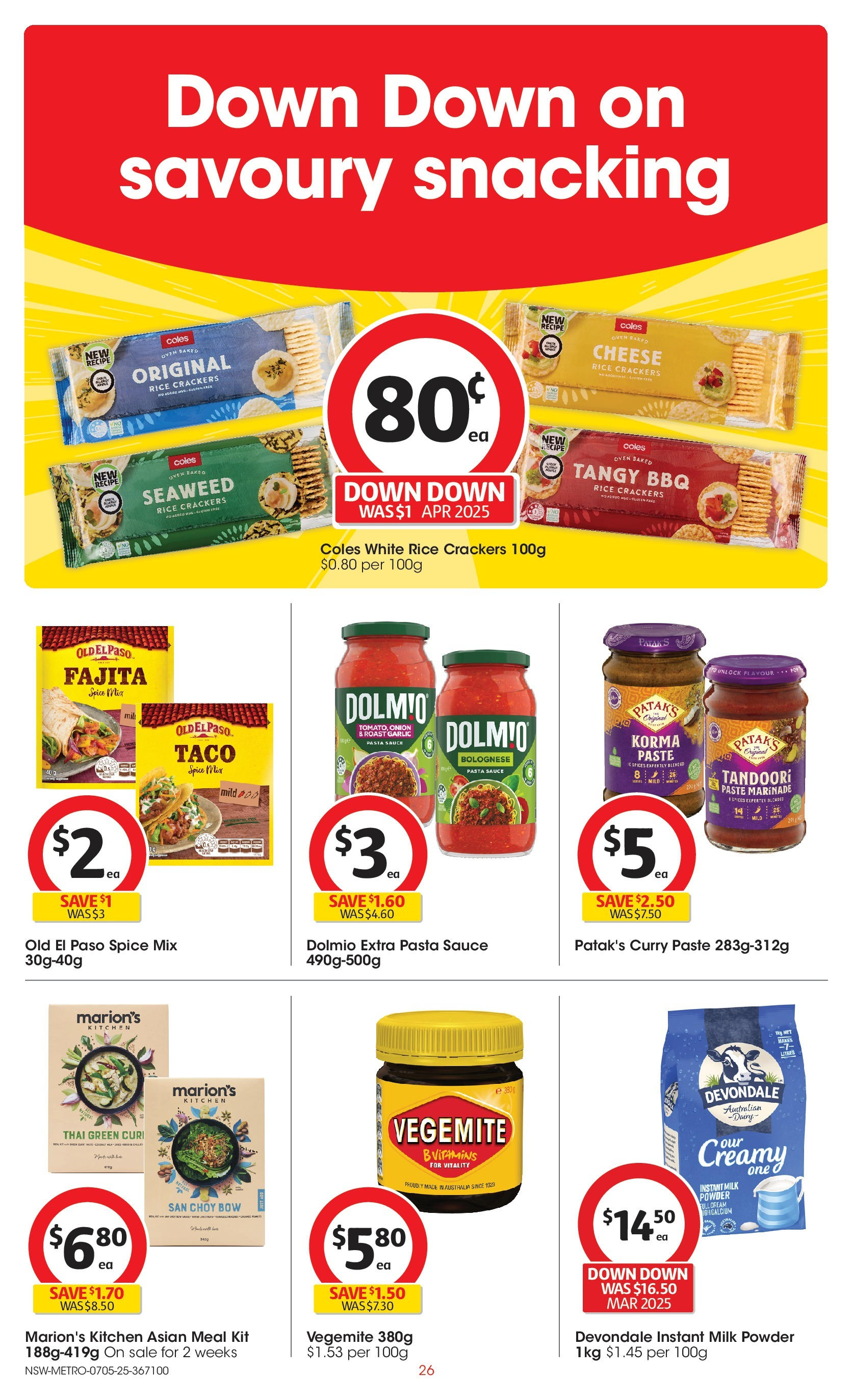 Coles catalogue from 06/05/2025 > Big discounts | Page: 26 | Products: Cheese, Rice, Vileda kit lavage, Oven Coles catalogue valid from 06/05/2025 > Online Australia | Page: 26 | Products: Cheese, Rice, Vileda kit lavage, Oven