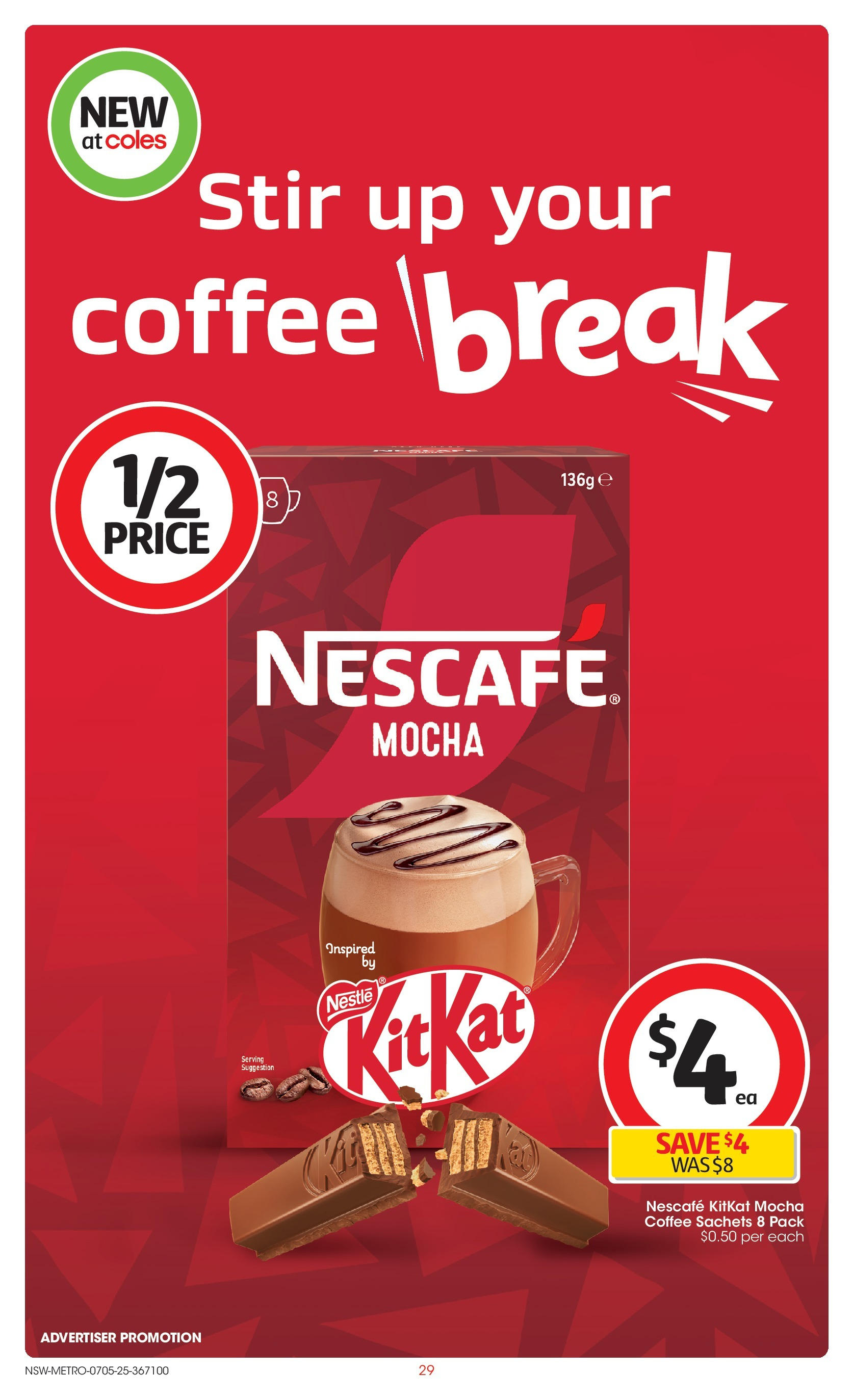 Coles catalogue from 06/05/2025 > Big discounts | Page: 29 | Products: Coffee, Merguez halal, Nescafe Coles catalogue valid from 06/05/2025 > Online Australia | Page: 29 | Products: Coffee, Merguez halal, Nescafe