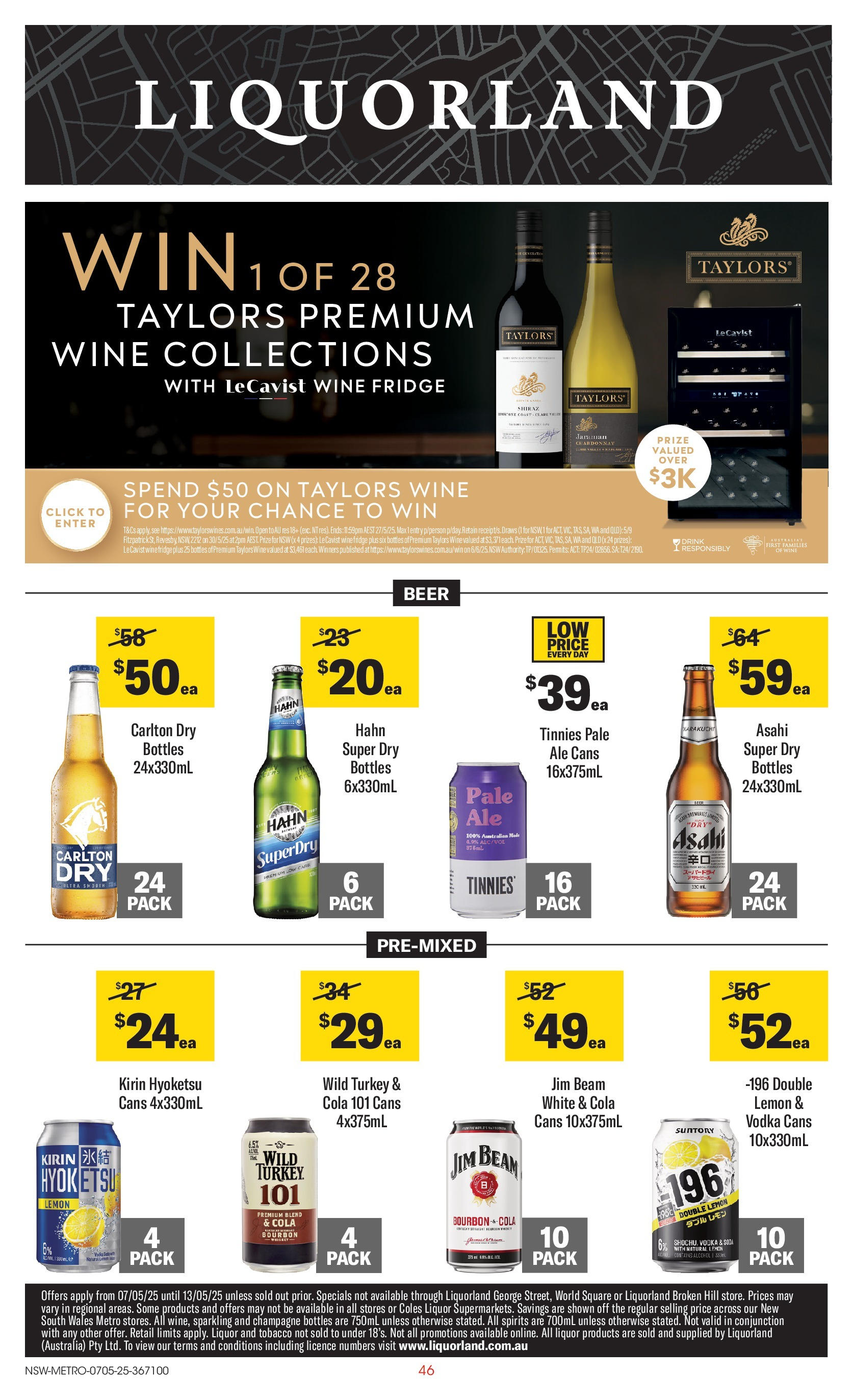 Coles catalogue from 06/05/2025 > Big discounts | Page: 46 | Products: Thon au naturel, Beer, Lemon, Turkey Coles catalogue valid from 06/05/2025 > Online Australia | Page: 46 | Products: Thon au naturel, Beer, Lemon, Turkey