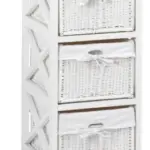 JYSK JYSK Comodă OURE cu 3 coșuri albă