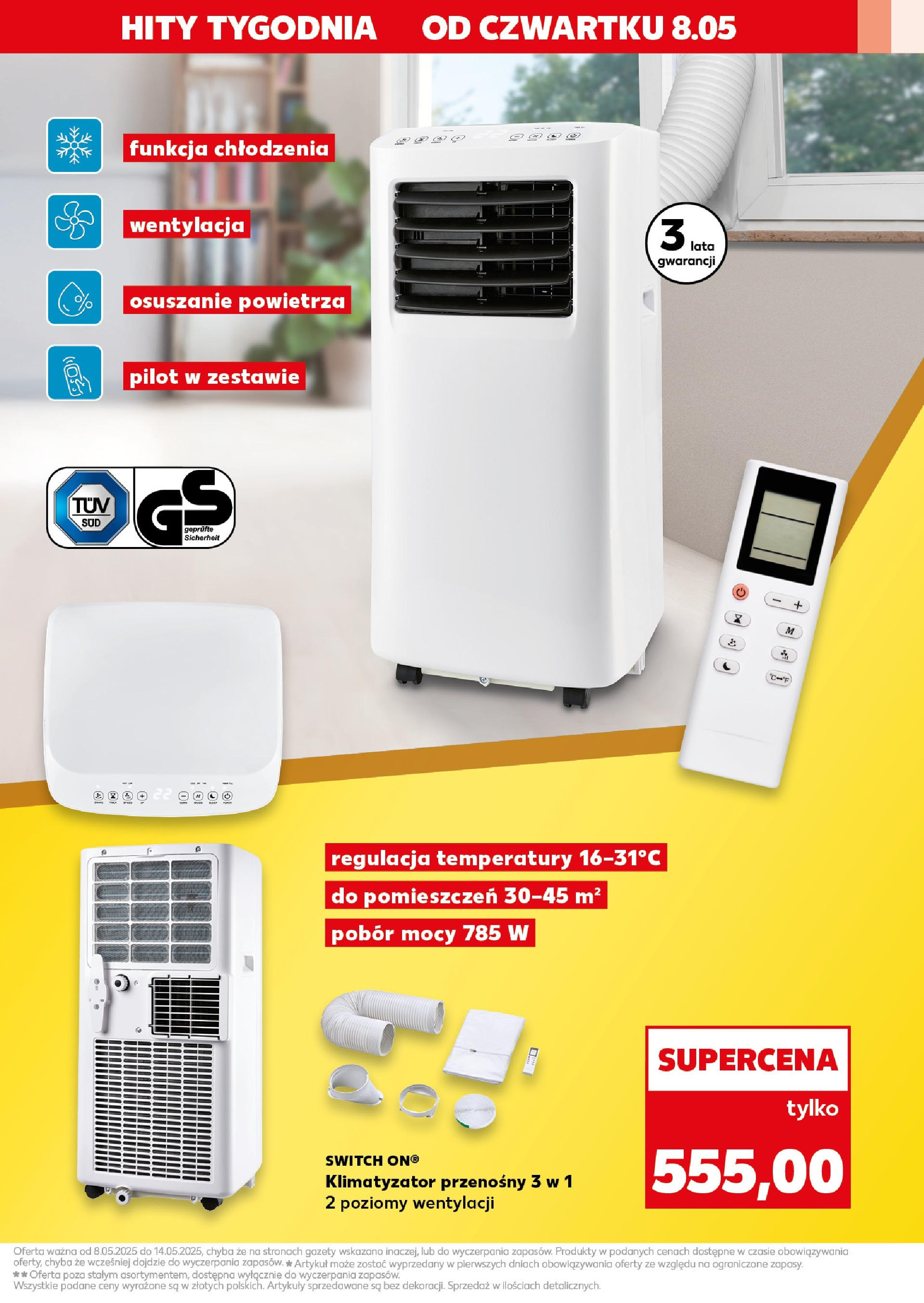 Kaufland gazetka - Mega okazje (08.05.2025) - od jutra | Strona: 3 | Produkty: Klimatyzator Kaufland gazetka - Mega okazje od 08.05.2025 - od jutra PDF | Strona: 3 | Produkty: Klimatyzator
