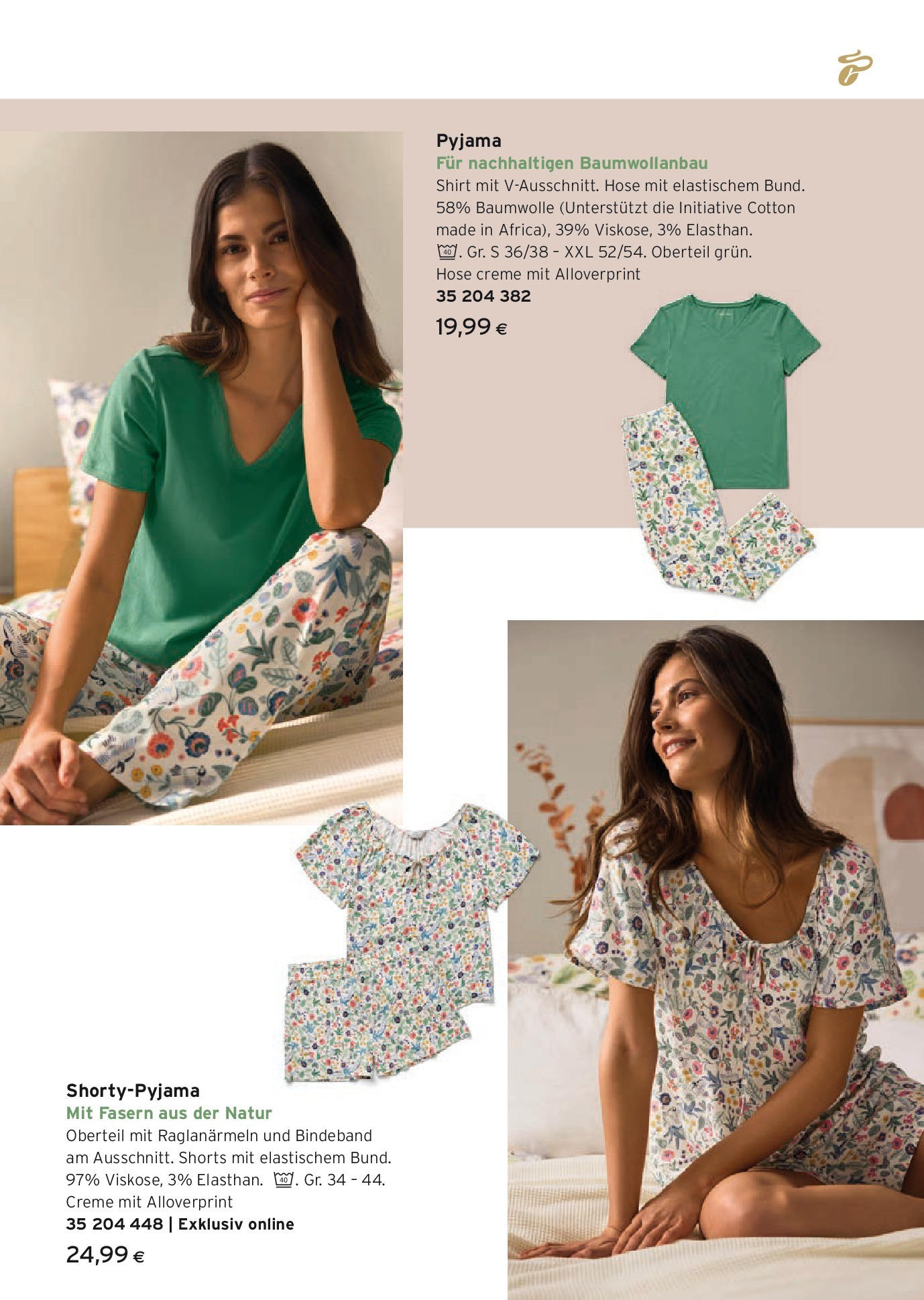 Tchibo Eduscho Summer mornings (21.05.2025) || Aktuelle Angebote | Seite: 5 | Produkte: Hose, Pyjama, Creme Tchibo Eduscho Summer mornings von 21.05.2025 - Aktuelle Angebote | Seite: 5 | Produkte: Hose, Pyjama, Creme