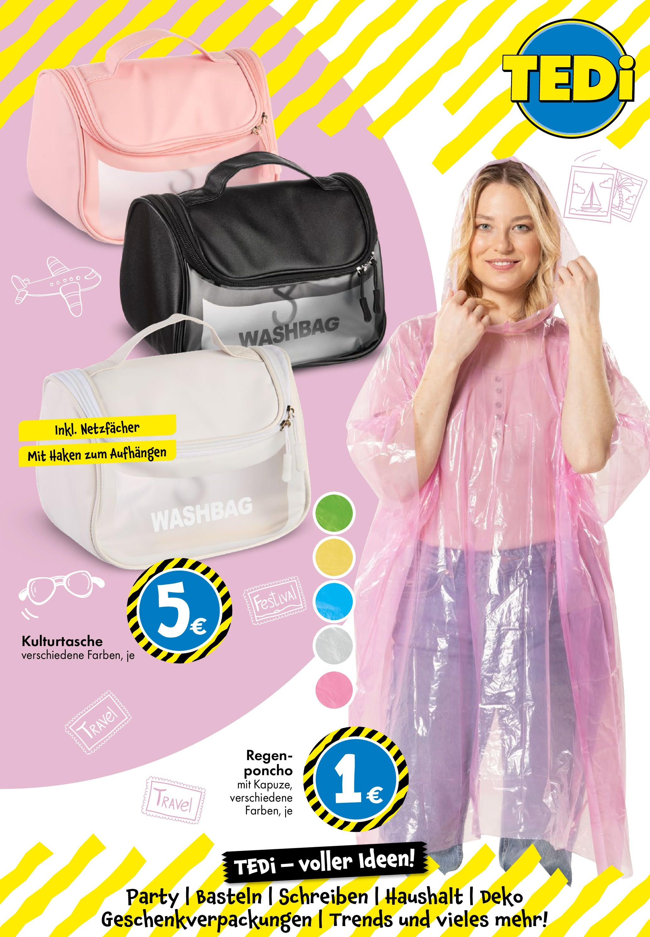 TEDi Prospekt (ab 09.05.2025) zum Blättern | Seite: 23 | Produkte: Poncho TEDi Prospekt (ab 09.05.2025) zum Blättern | Seite: 23 | Produkte: Poncho