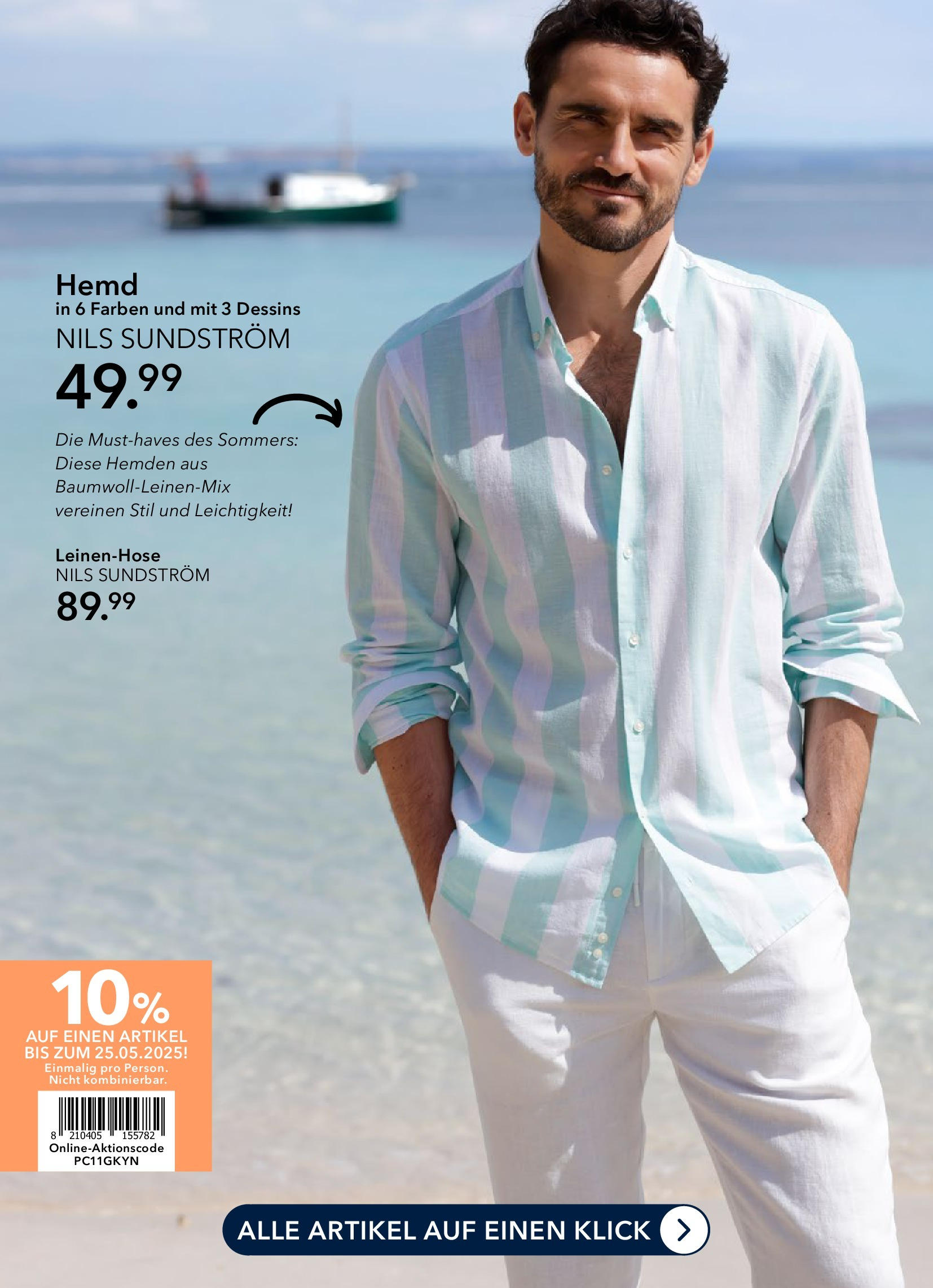 Peek & Cloppenburg Prospekt 	 (ab 10.05.2025) zum Blättern | Seite: 8 | Produkte: Leinenhose, Hemd