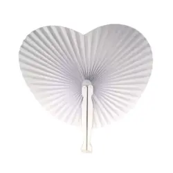 NOVOOO Seasons Love Fächer aus Papier 14,5 cm weiß