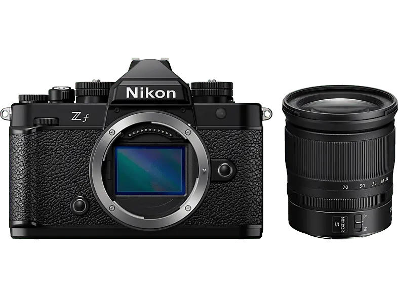 Nikon Z f Systemkamera mit Objektiv 24-70mm f4.0 S; Systemkamera Set
