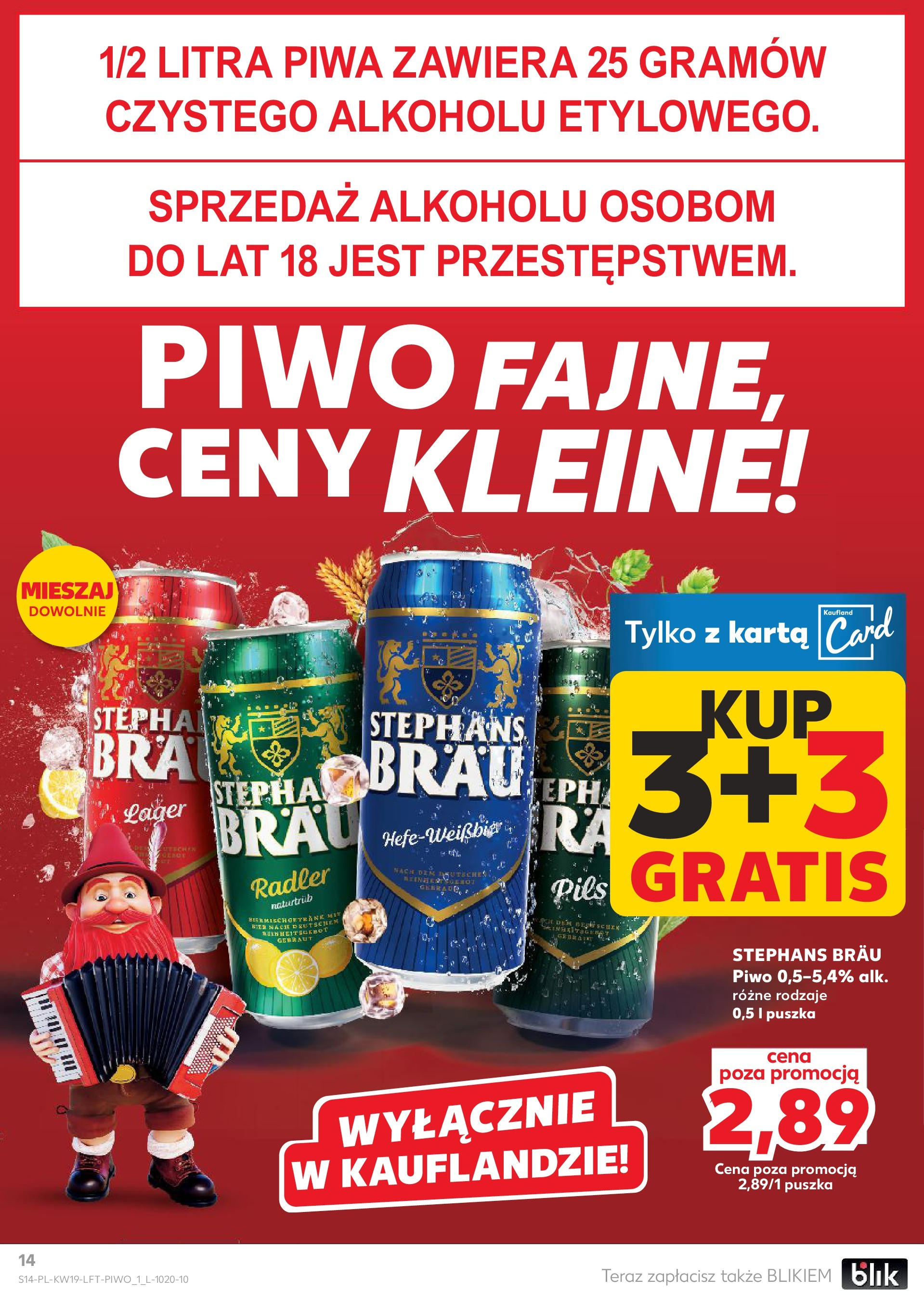 Kaufland gazetka (08.05.2025) - od jutra | Strona: 14 | Produkty: Karta, Piwo Kaufland gazetka od 08.05.2025 - od jutra PDF | Strona: 14 | Produkty: Karta, Piwo