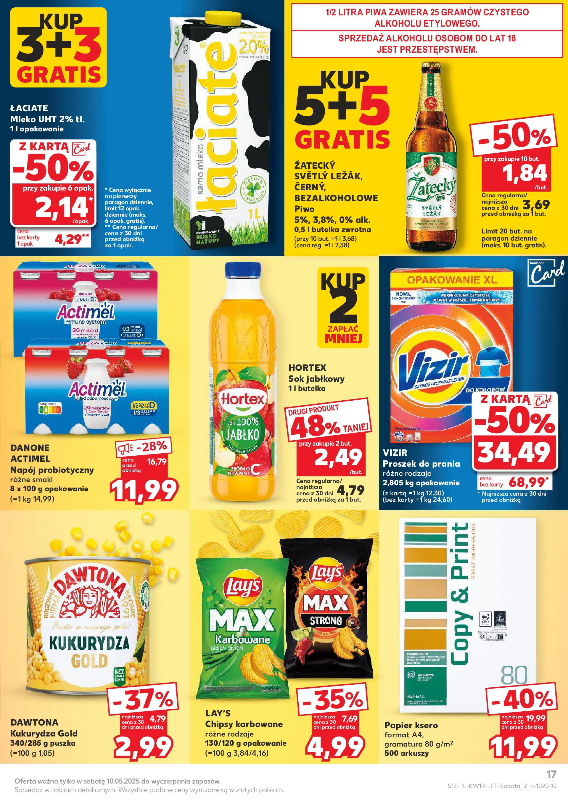 Kaufland gazetka (08.05.2025) - od jutra | Strona: 17 | Produkty: Chipsy, Sok jabłkowy, Detergent, Papier ksero Kaufland gazetka od 08.05.2025 - od jutra PDF | Strona: 17 | Produkty: Chipsy, Sok jabłkowy, Detergent, Papier ksero