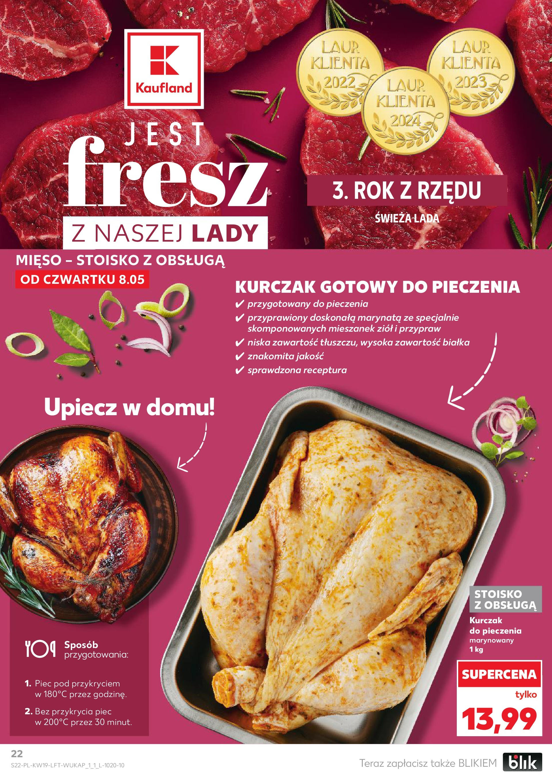 Kaufland gazetka (08.05.2025) - od jutra | Strona: 22 | Produkty: Kurczak, Mięso Kaufland gazetka od 08.05.2025 - od jutra PDF | Strona: 22 | Produkty: Kurczak, Mięso