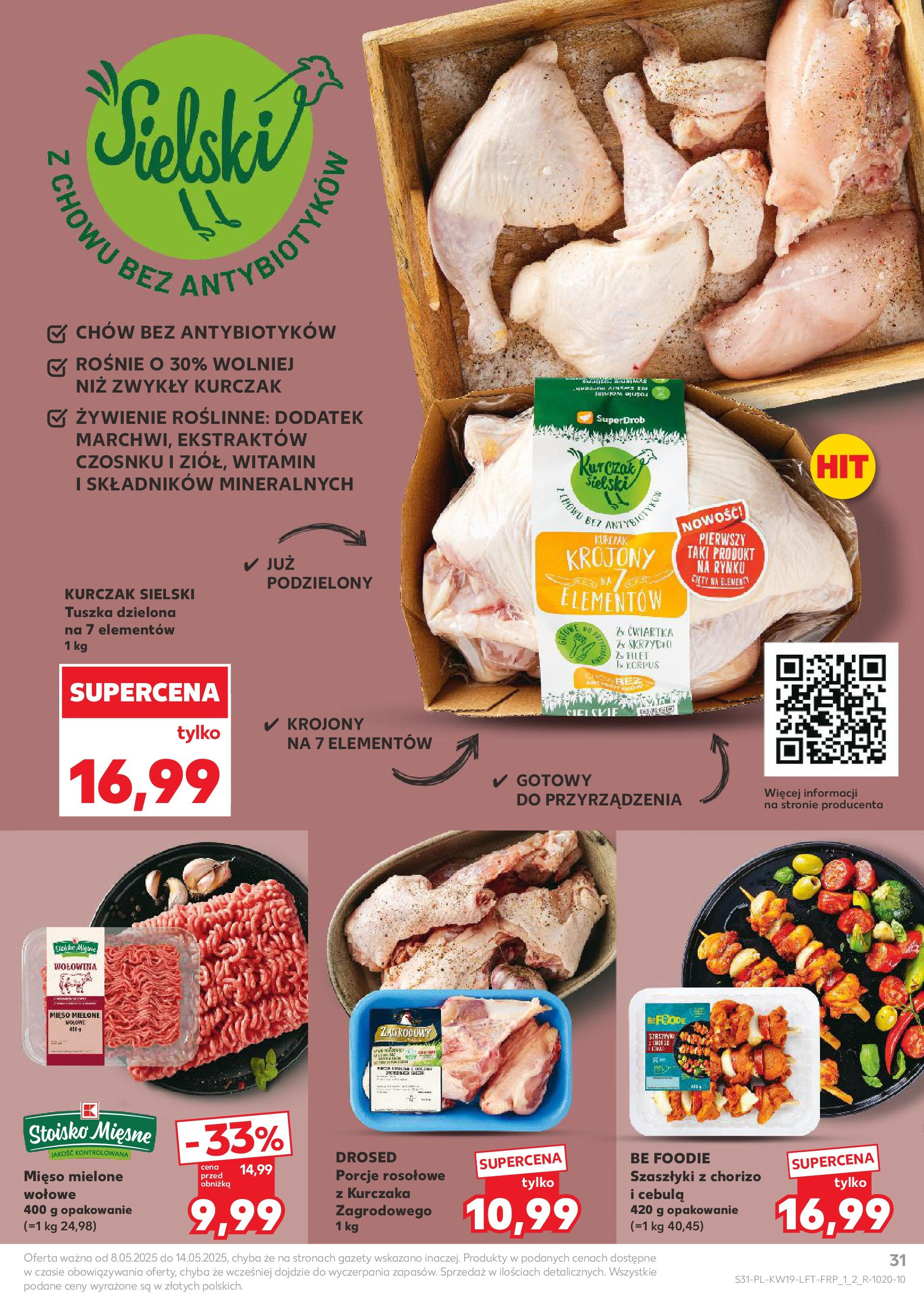 Kaufland gazetka (08.05.2025) - od jutra | Strona: 31 | Produkty: Kurczak, Mięso, Mięso mielone wołowe, Wołowina Kaufland gazetka od 08.05.2025 - od jutra PDF | Strona: 31 | Produkty: Kurczak, Mięso, Mięso mielone wołowe, Wołowina
