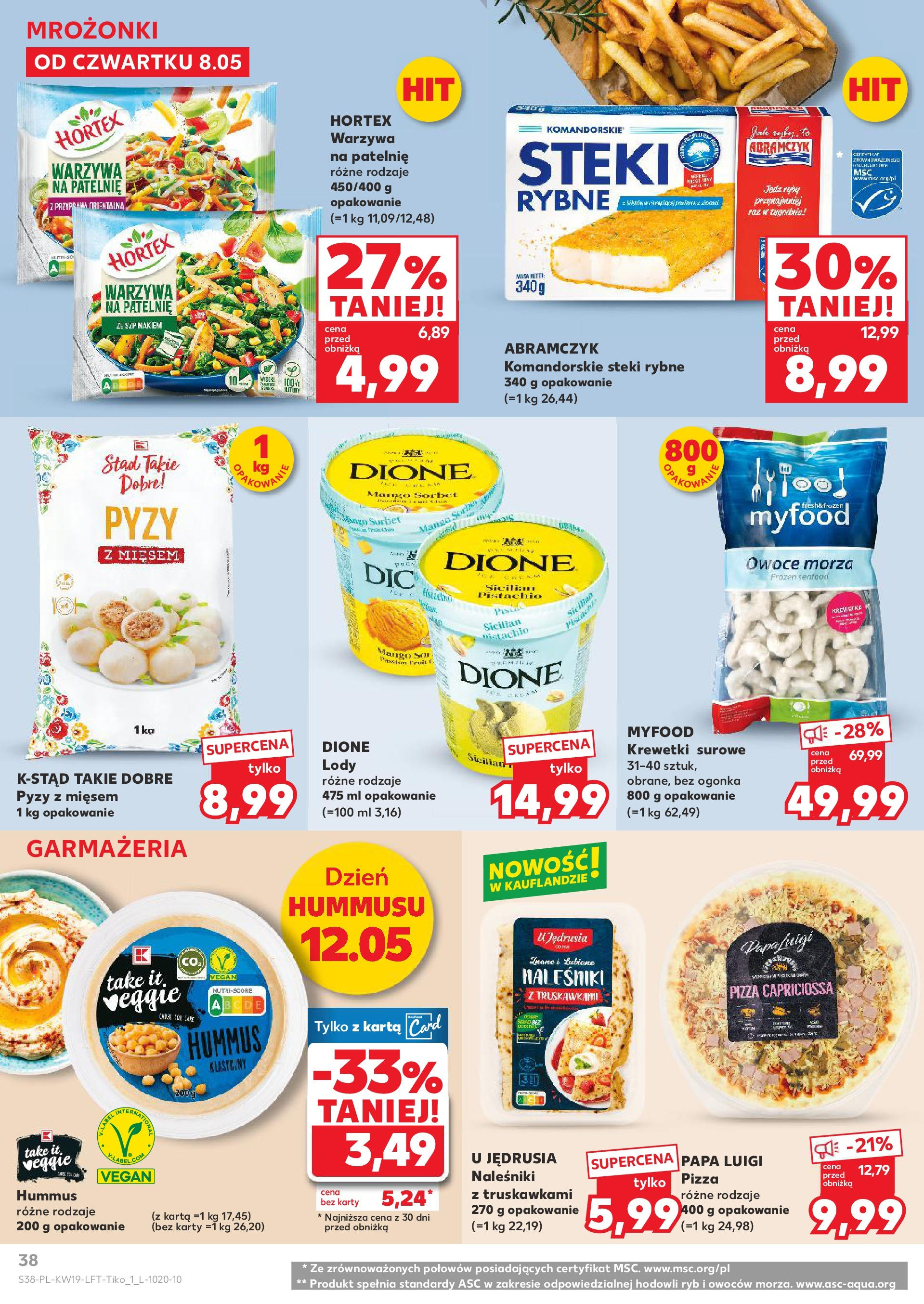 Kaufland gazetka (08.05.2025) - od jutra | Strona: 38 | Produkty: Mango, Sorbet, Naleśniki, Owoce morza Kaufland gazetka od 08.05.2025 - od jutra PDF | Strona: 38 | Produkty: Mango, Sorbet, Naleśniki, Owoce morza
