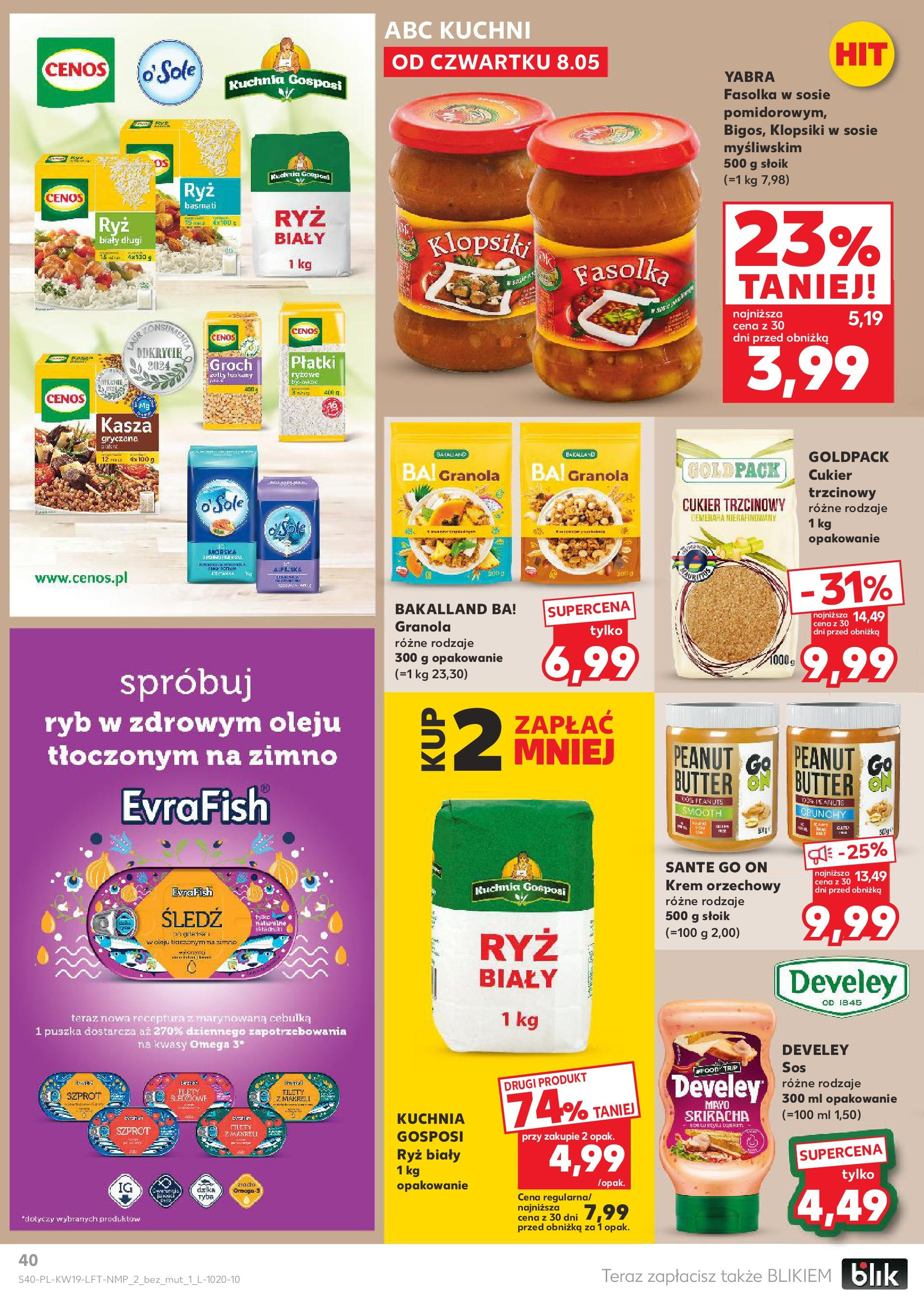 Kaufland gazetka (08.05.2025) - od jutra | Strona: 40 | Produkty: Śledź, Granola, Kasza gryczana, Krem Kaufland gazetka od 08.05.2025 - od jutra PDF | Strona: 40 | Produkty: Śledź, Granola, Kasza gryczana, Krem