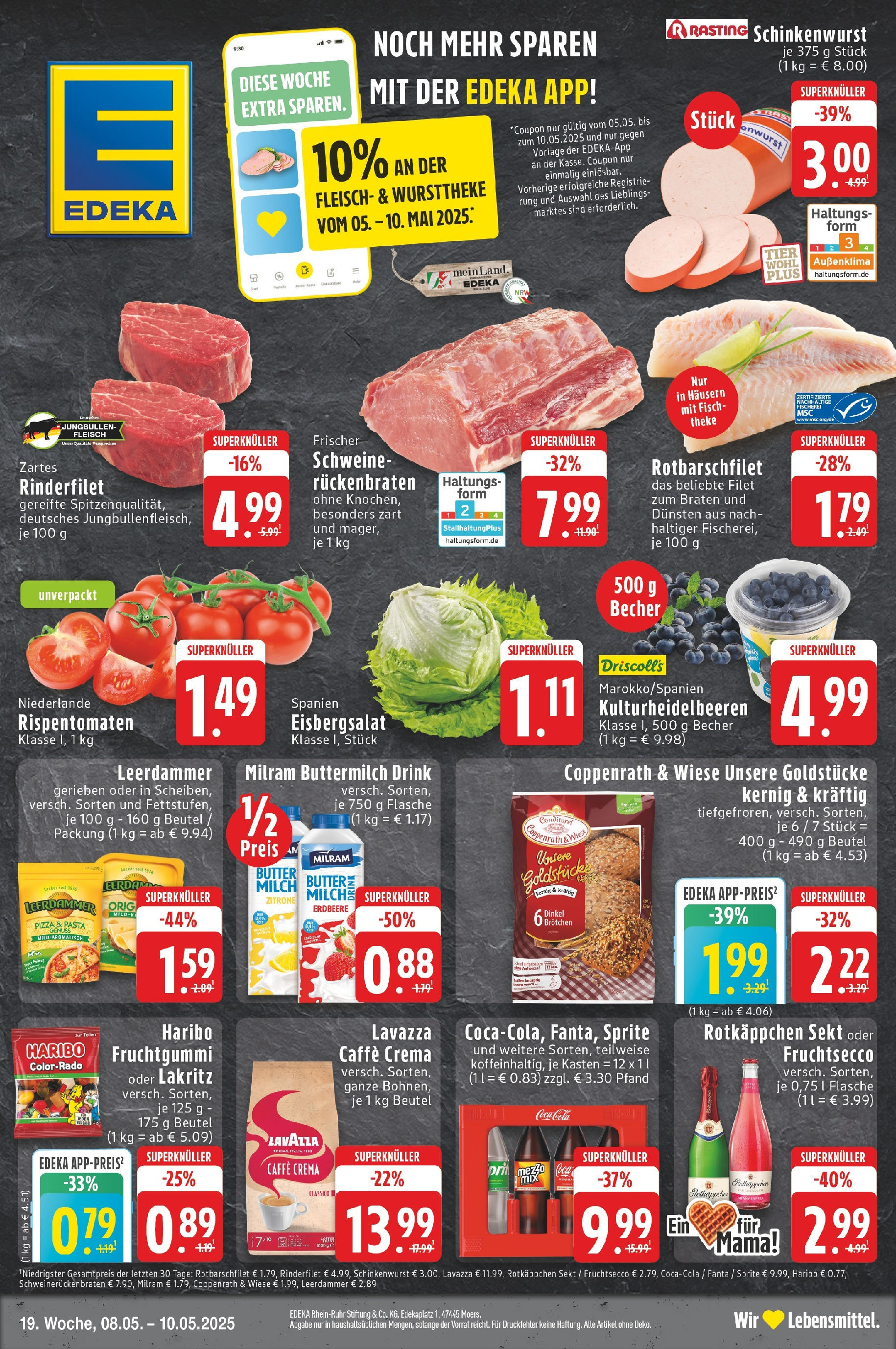 EDEKA Prospekt ab 08.05.2025 - Wochenangebote Online Vorschau von dem Prospekt des Geschäftes Edeka, gültig ab dem 08.05.2025