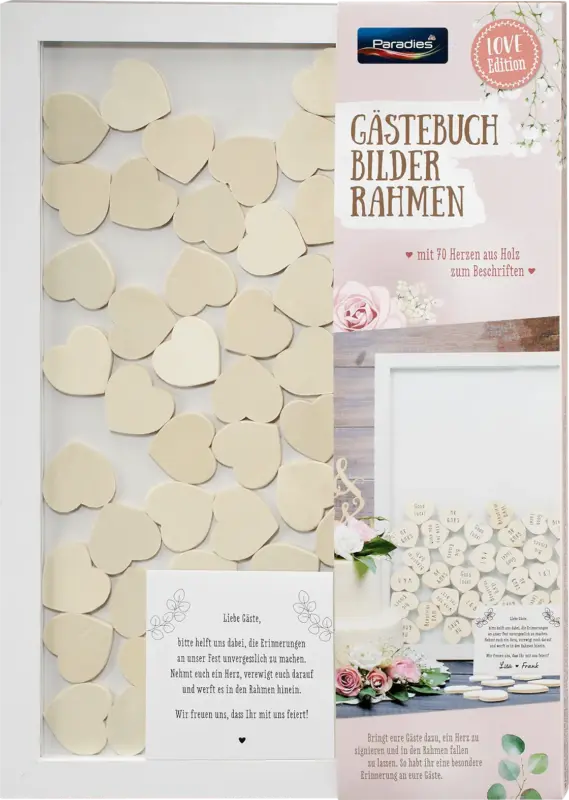 Paradies Gästebuch Rahmen 42 x 30 cm