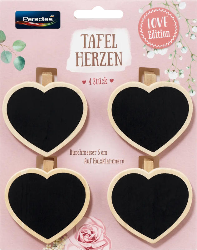 Paradies Tafelherzen Hochzeit