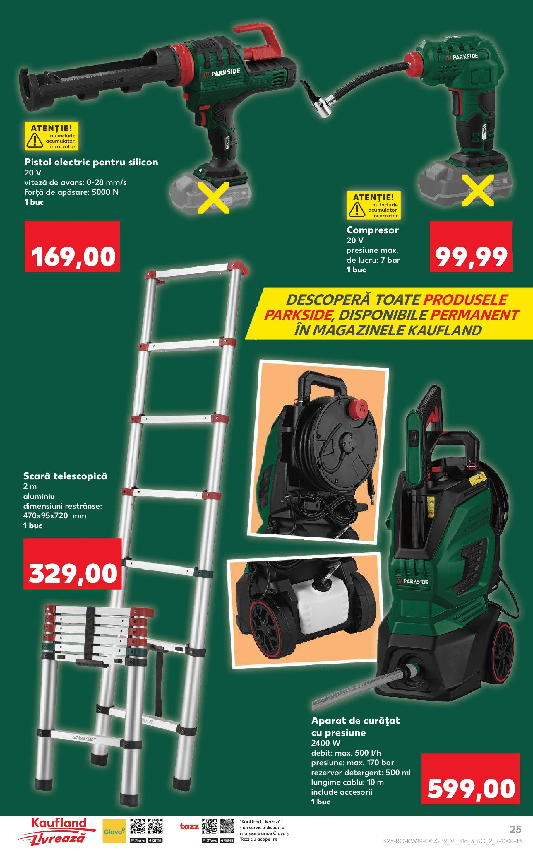 Catalog Kaufland - Ziua Tatălui 09.05.2025 - Revista si Oferta | Pagină: 25 | Produse: Încărcător, Cablu, Scară, Detergent