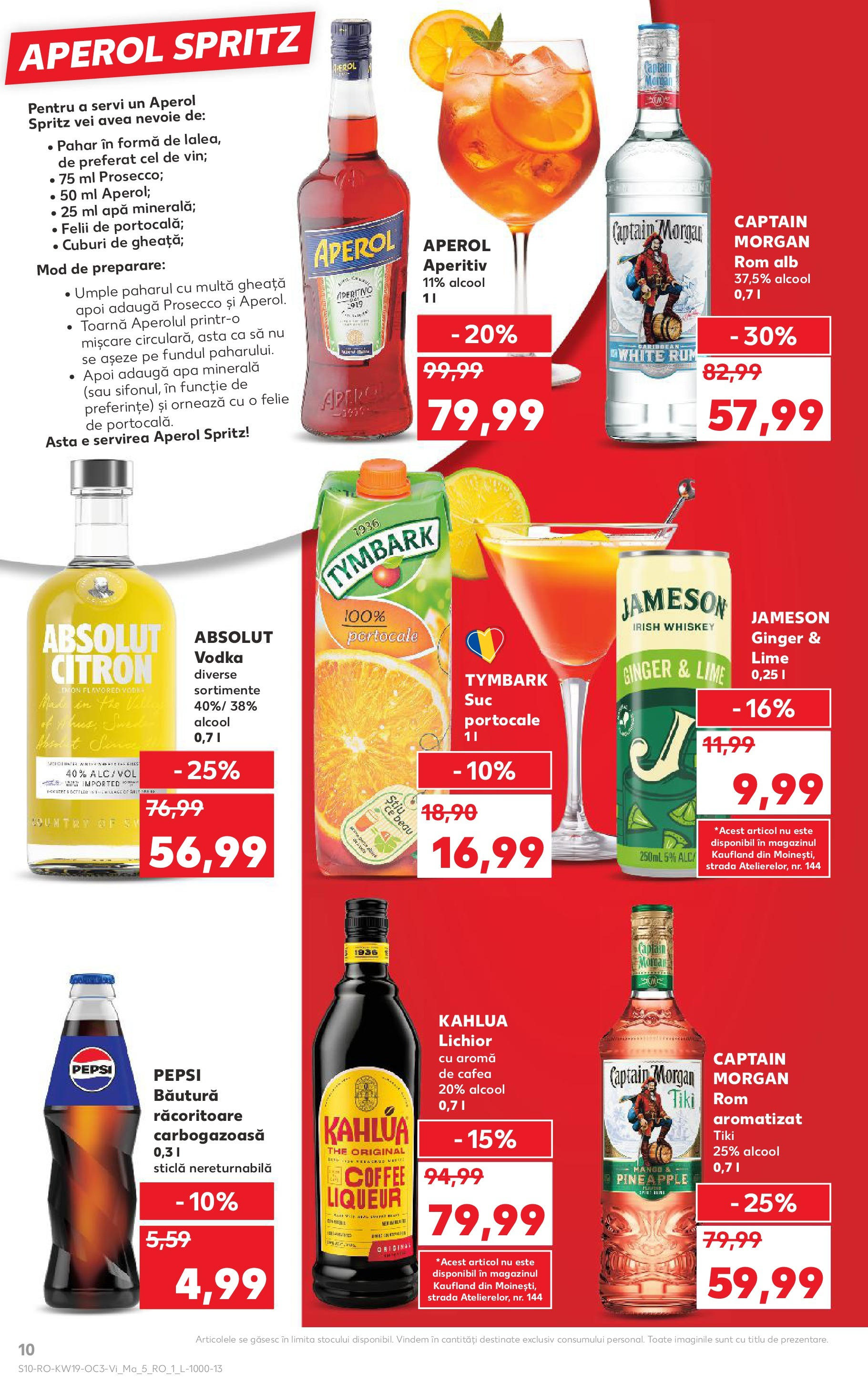 Catalog Kaufland - Ziua Tatălui 09.05.2025 - Revista si Oferta | Pagină: 10 | Produse: Lime, Lichior, Portocale, Vodka