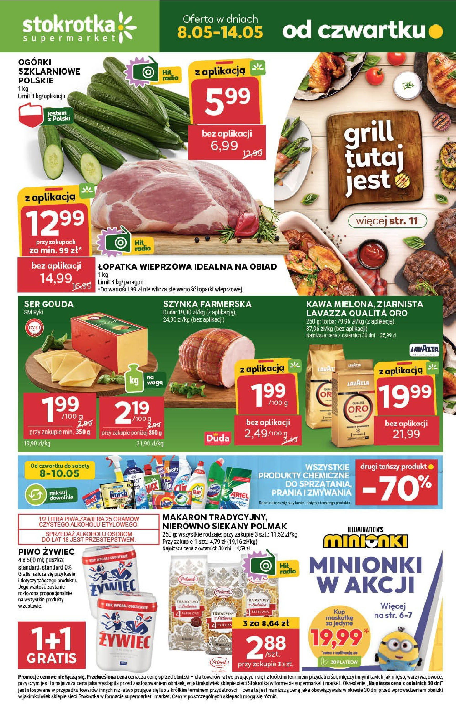 Stokrotka Gazetka (08.05.2025) | Nowa od czwartku | Strona: 1 | Produkty: Grill, Lavazza, Szynka, Makaron Stokrotka Gazetka 08.05.2025 - Promocje online | Strona: 1 | Produkty: Grill, Lavazza, Szynka, Makaron