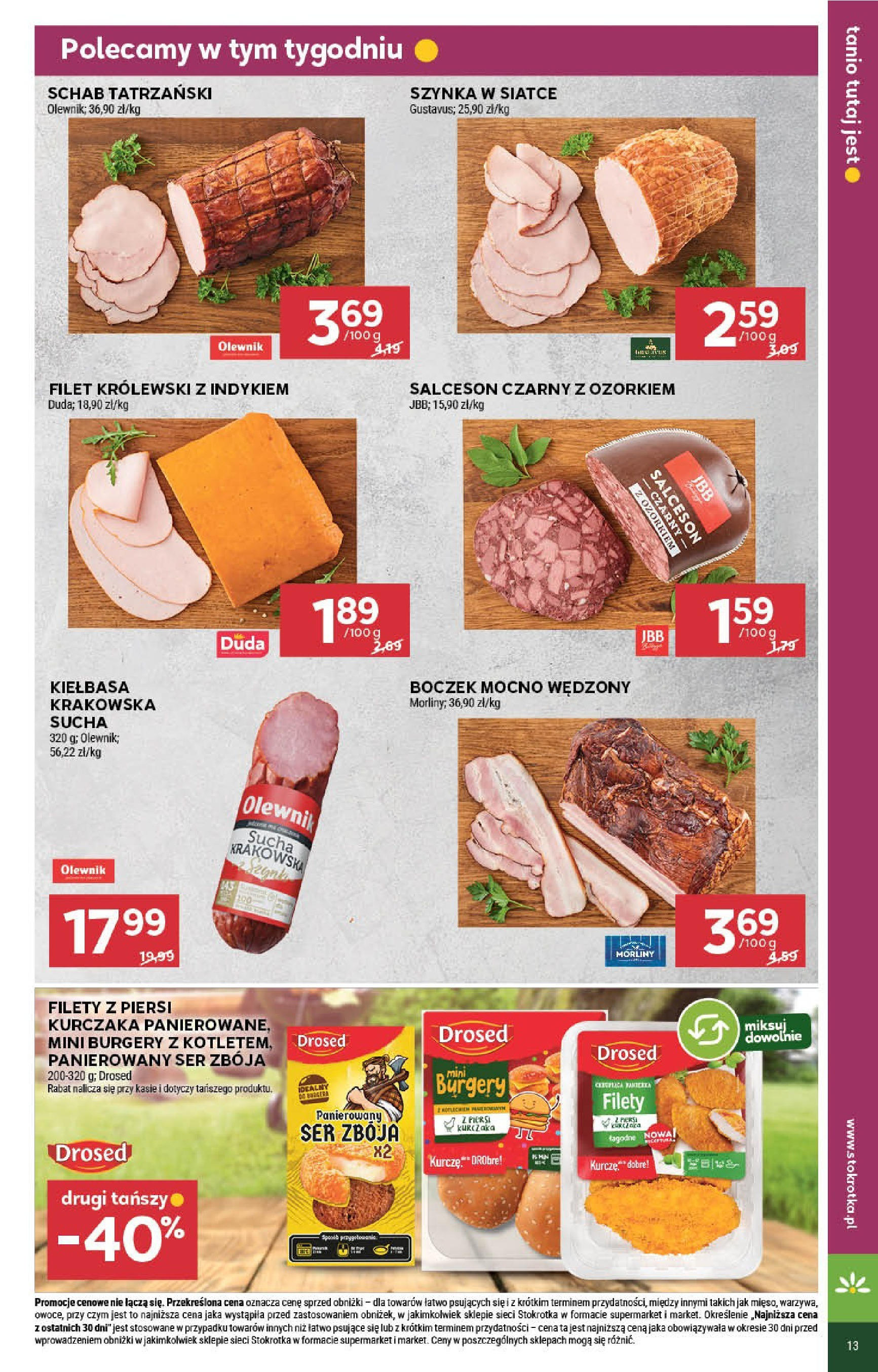 Stokrotka Gazetka (08.05.2025) | Nowa od czwartku | Strona: 13 | Produkty: Schab, Stokrotka, Szynka, Boczek Stokrotka Gazetka 08.05.2025 - Promocje online | Strona: 13 | Produkty: Schab, Stokrotka, Szynka, Boczek