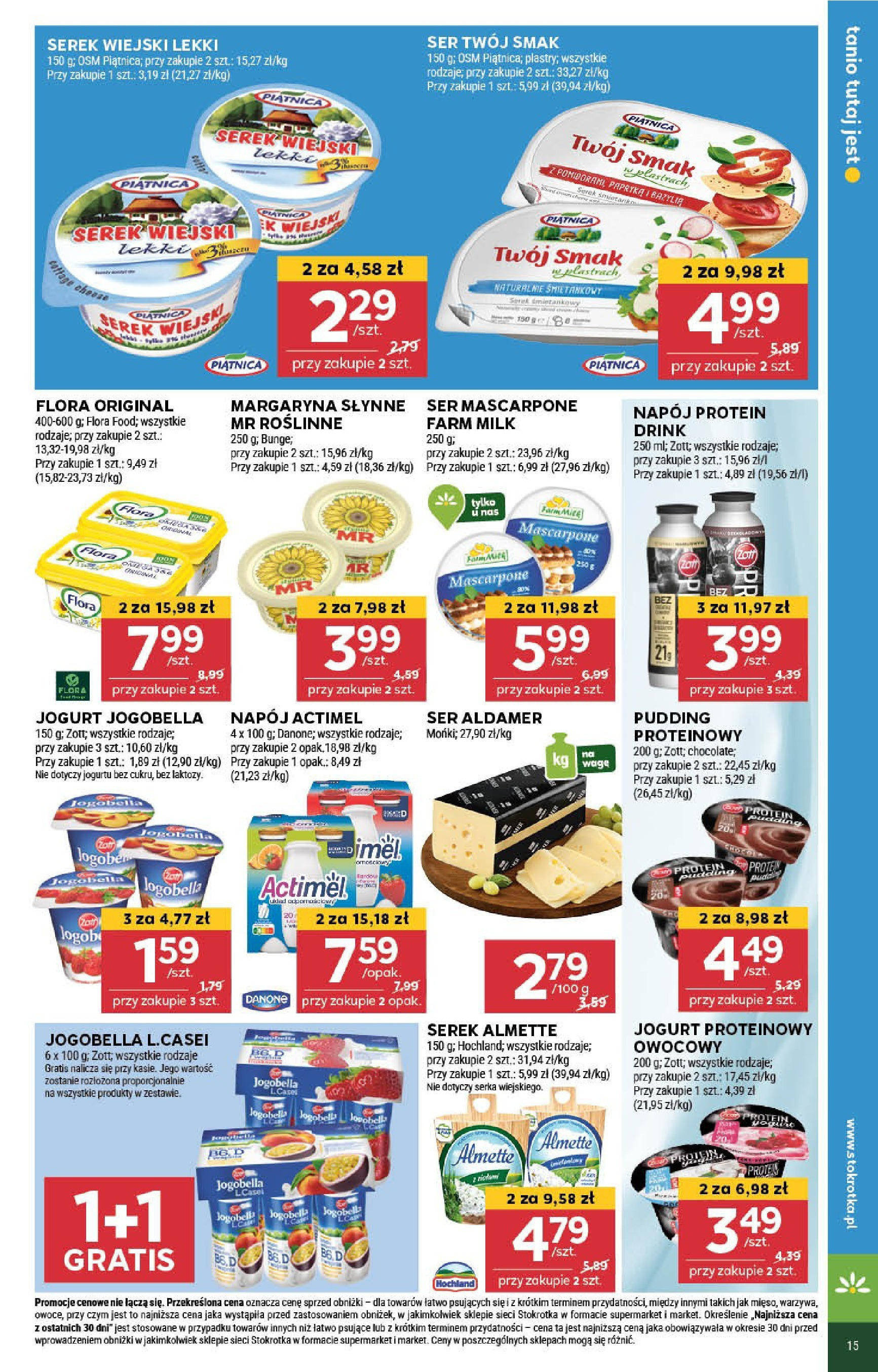 Stokrotka Gazetka (08.05.2025) | Nowa od czwartku | Strona: 15 | Produkty: Serek wiejski, Jogurt, Ser mascarpone, Serek wiejski lekki Stokrotka Gazetka 08.05.2025 - Promocje online | Strona: 15 | Produkty: Serek wiejski, Jogurt, Ser mascarpone, Serek wiejski lekki