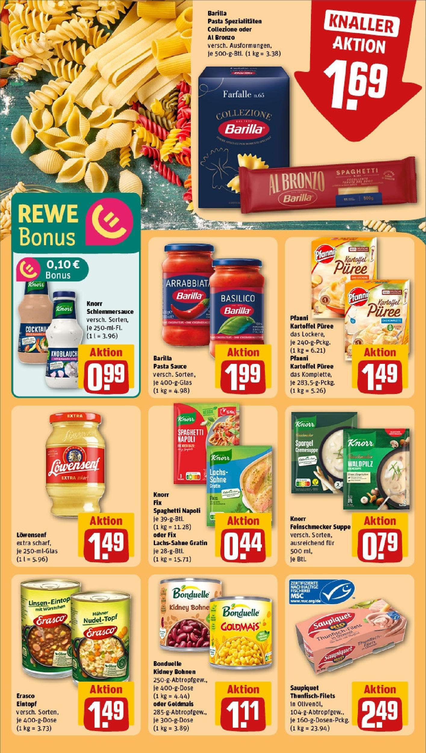 Rewe - Rewe: Wochenangebote (ab 11.05.2025) zum Blättern » Angebote | Seite: 18 | Produkte: Knorr fix, Thunfisch, Knorr, Lachs Rewe - Rewe: Wochenangebote (ab 11.05.2025) zum Blättern » Angebote | Seite: 18 | Produkte: Knorr fix, Thunfisch, Knorr, Lachs
