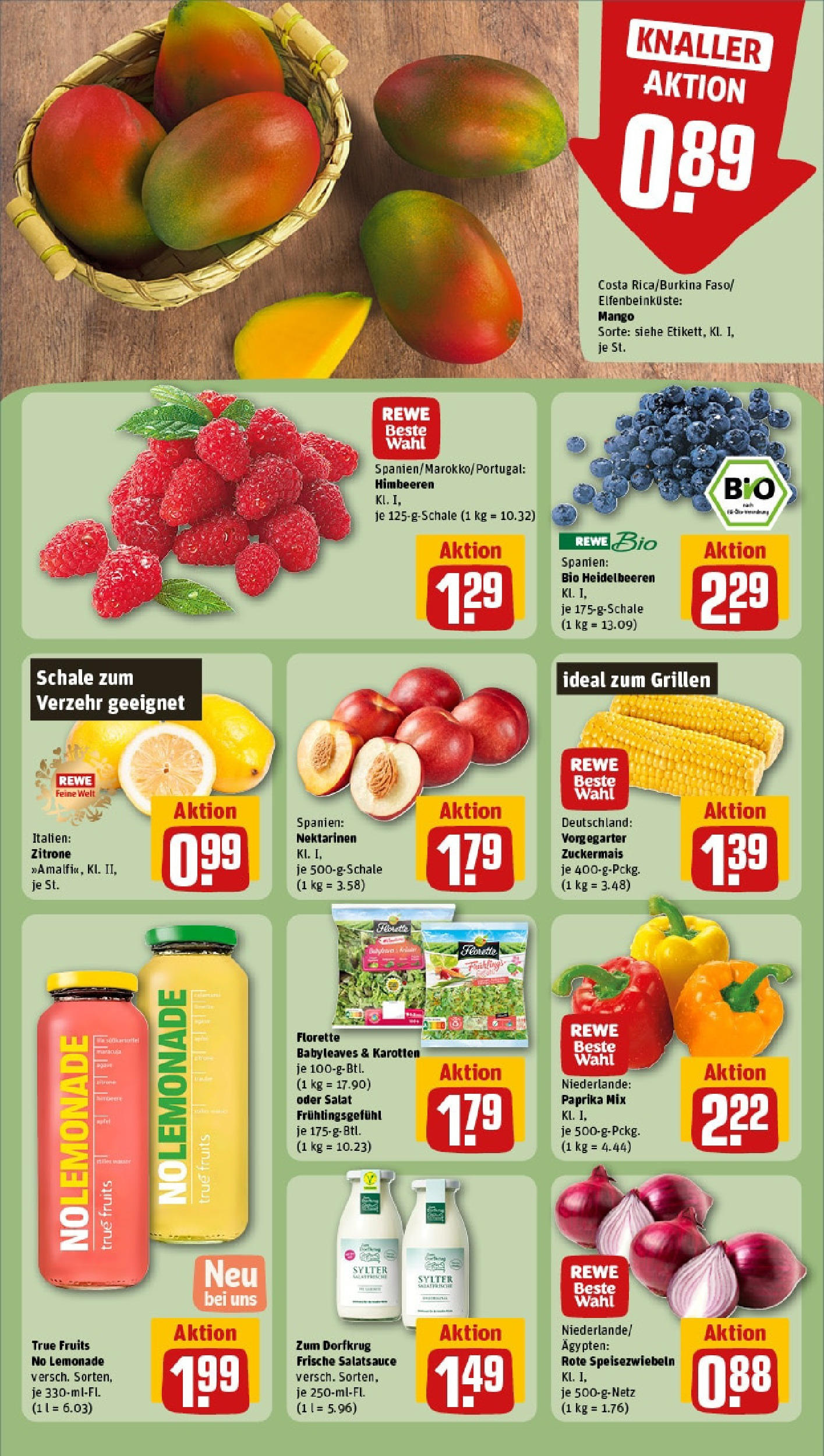 Rewe - Rewe: Wochenangebote (ab 11.05.2025) zum Blättern » Angebote | Seite: 6 | Produkte: Himbeeren, Nektarinen, Paprika, Salat Rewe - Rewe: Wochenangebote (ab 11.05.2025) zum Blättern » Angebote | Seite: 6 | Produkte: Himbeeren, Nektarinen, Paprika, Salat