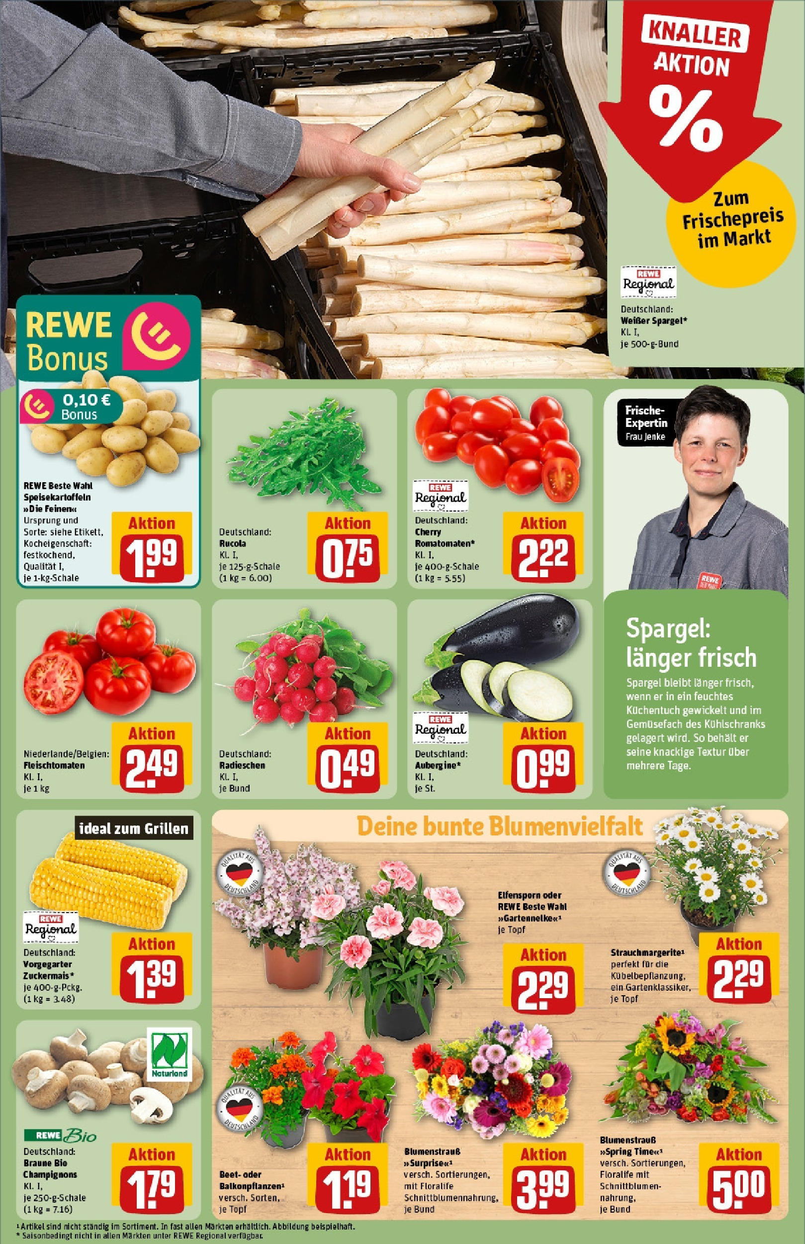 Rewe - Rewe: Wochenangebote (ab 11.05.2025) zum Blättern » Angebote | Seite: 7 | Produkte: Rucola, Spargel, Champignons Rewe - Rewe: Wochenangebote (ab 11.05.2025) zum Blättern » Angebote | Seite: 7 | Produkte: Rucola, Spargel, Champignons