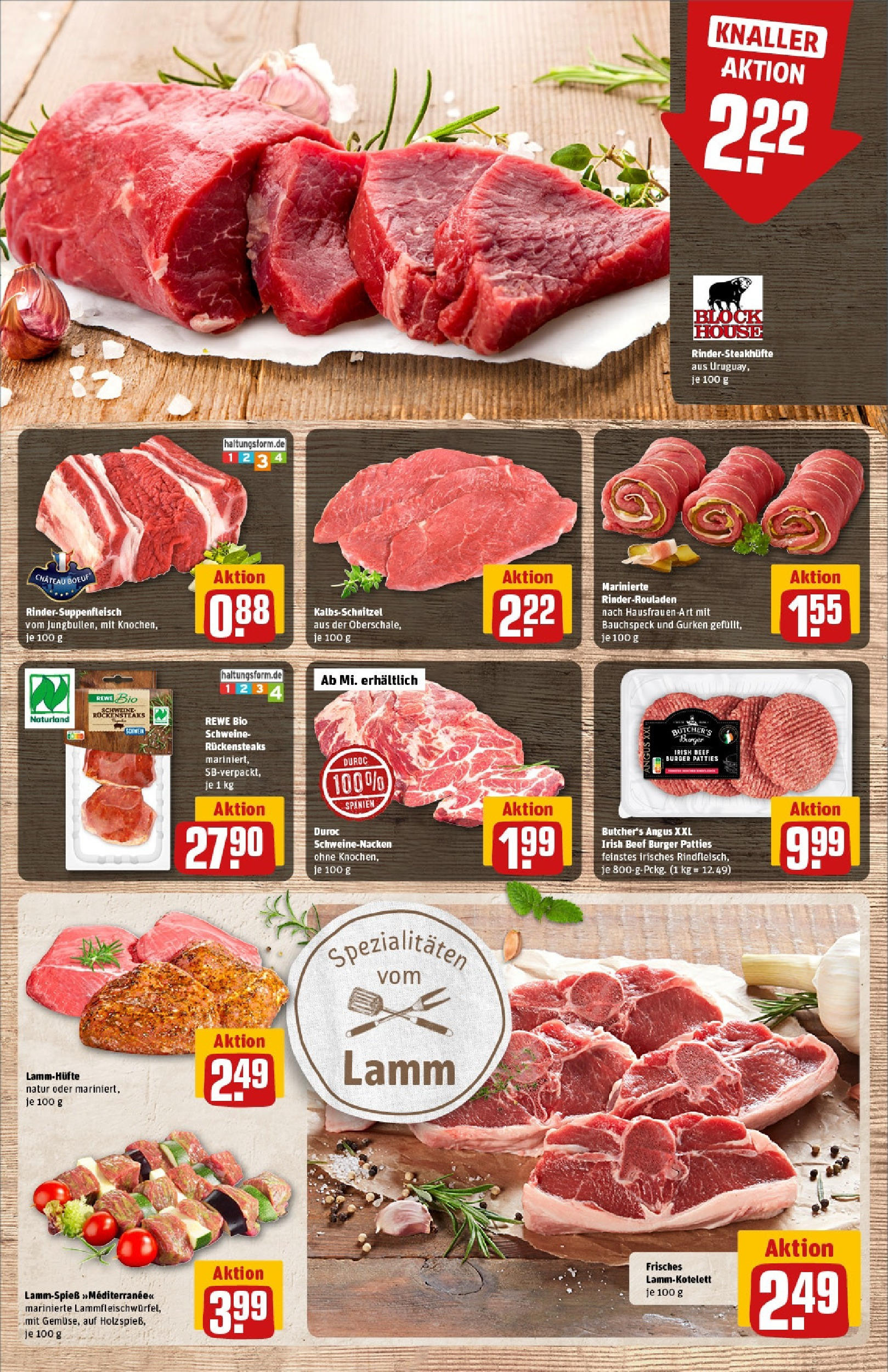 Rewe - Rewe: Wochenangebote (ab 11.05.2025) zum Blättern » Angebote | Seite: 9 | Produkte: Rinderrouladen, Burger, Schweinenacken, Steak Rewe - Rewe: Wochenangebote (ab 11.05.2025) zum Blättern » Angebote | Seite: 9 | Produkte: Rinderrouladen, Burger, Schweinenacken, Steak