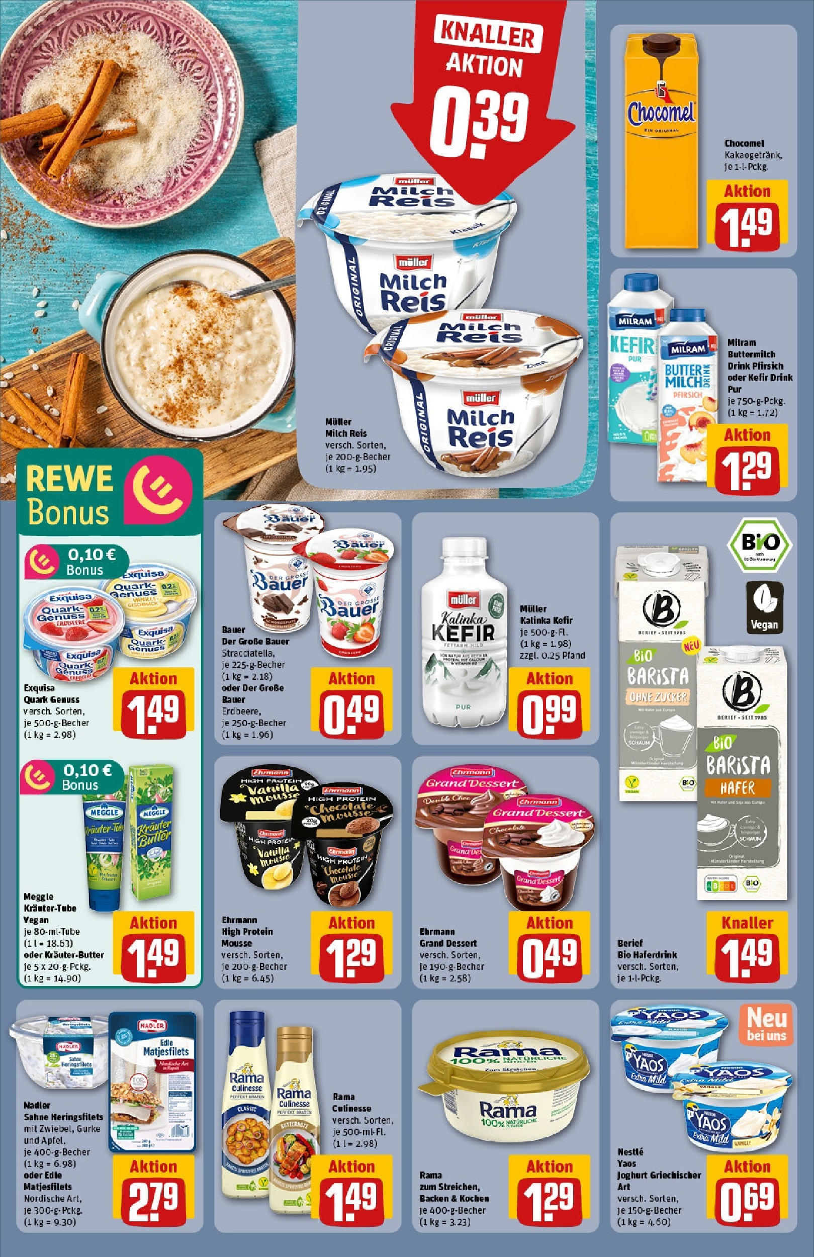 Rewe - Rewe: Wochenangebote (ab 11.05.2025) zum Blättern » Angebote | Seite: 14 | Produkte: Buttermilch, Quark, Joghurt, Milram Rewe - Rewe: Wochenangebote (ab 11.05.2025) zum Blättern » Angebote | Seite: 14 | Produkte: Buttermilch, Quark, Joghurt, Milram