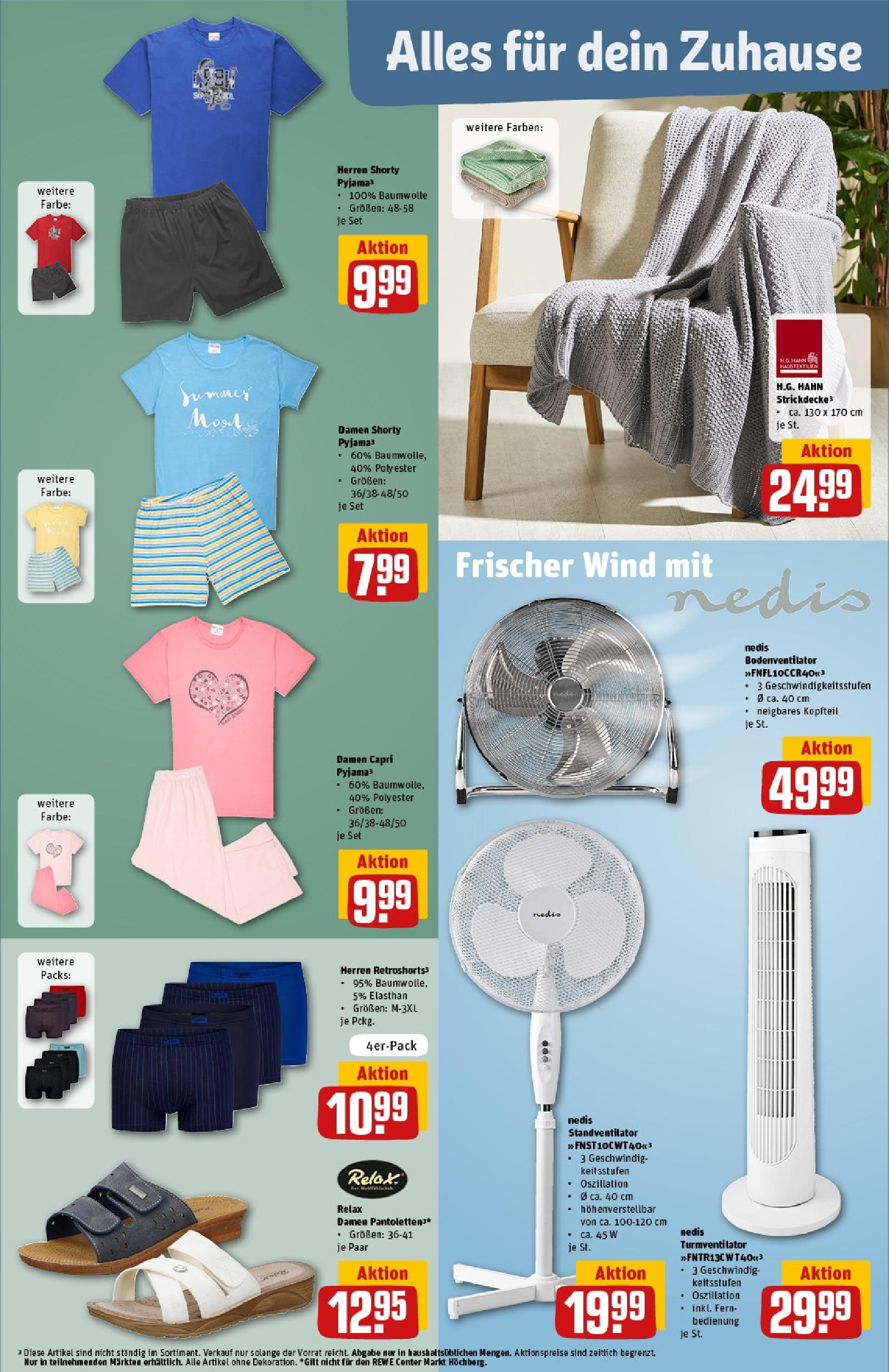 Rewe - Rewe: Wochenangebote (ab 11.05.2025) zum Blättern » Angebote | Seite: 33 | Produkte: Pyjama, Turmventilator Rewe - Rewe: Wochenangebote (ab 11.05.2025) zum Blättern » Angebote | Seite: 33 | Produkte: Pyjama, Turmventilator