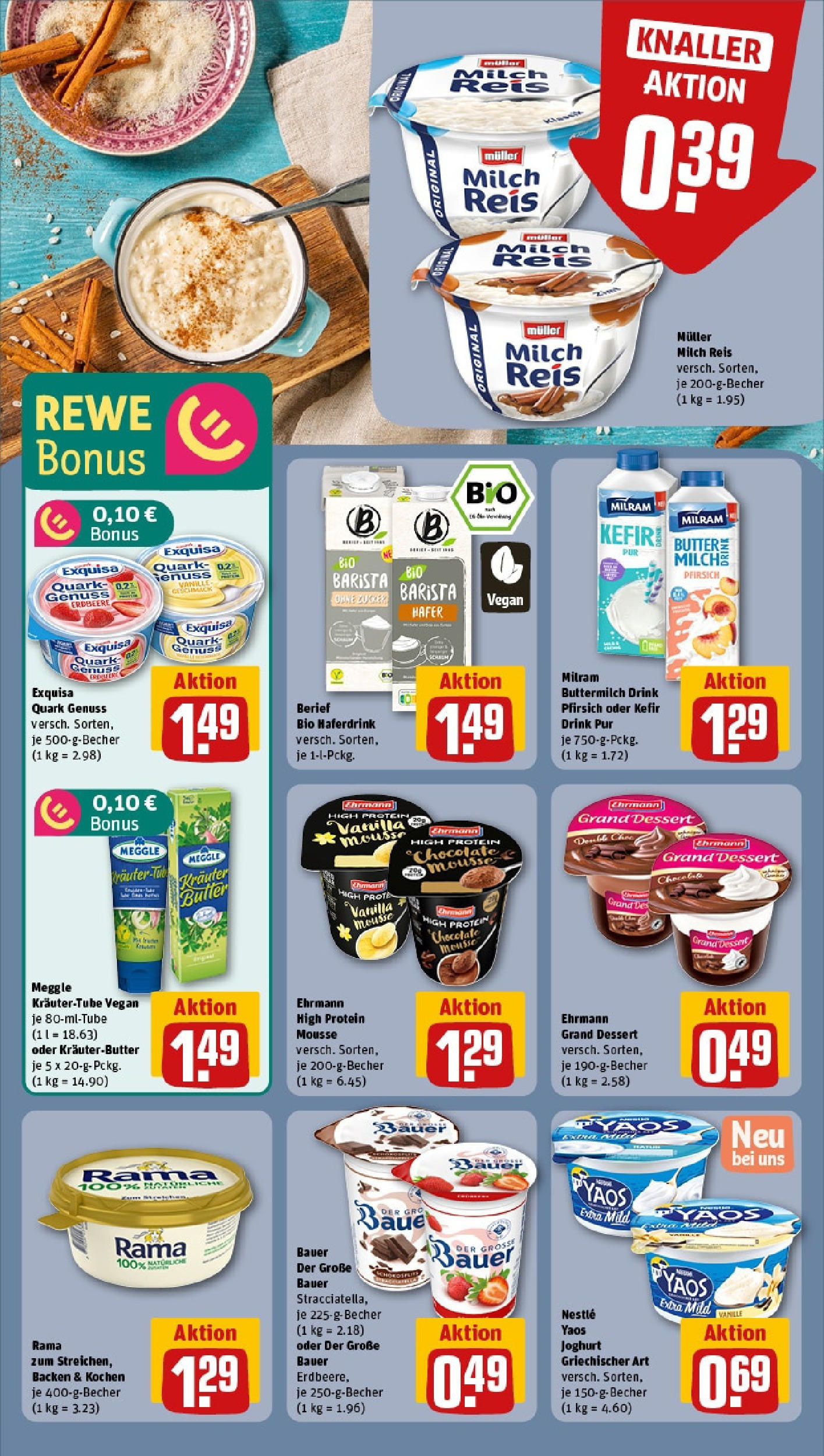 Rewe - Rewe: Wochenangebote (ab 11.05.2025) zum Blättern » Angebote | Seite: 11 | Produkte: Butter, Ehrmann grand dessert, Exquisa, Reis Rewe - Rewe: Wochenangebote (ab 11.05.2025) zum Blättern » Angebote | Seite: 11 | Produkte: Butter, Ehrmann grand dessert, Exquisa, Reis