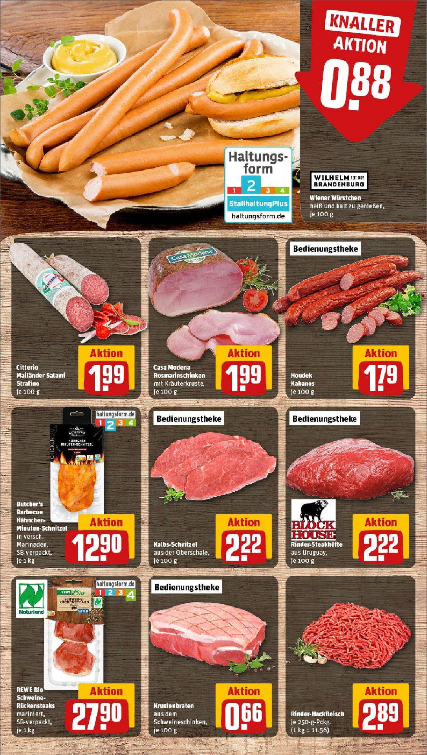 Rewe - Neuss / Innenstadt (ab 12.05.2025) zum Blättern » Angebote | Seite: 8 | Produkte: Hahnchen, Krustenbraten, Schnitzel, Salami Rewe - Neuss / Innenstadt (ab 12.05.2025) zum Blättern » Angebote | Seite: 8 | Produkte: Hahnchen, Krustenbraten, Schnitzel, Salami