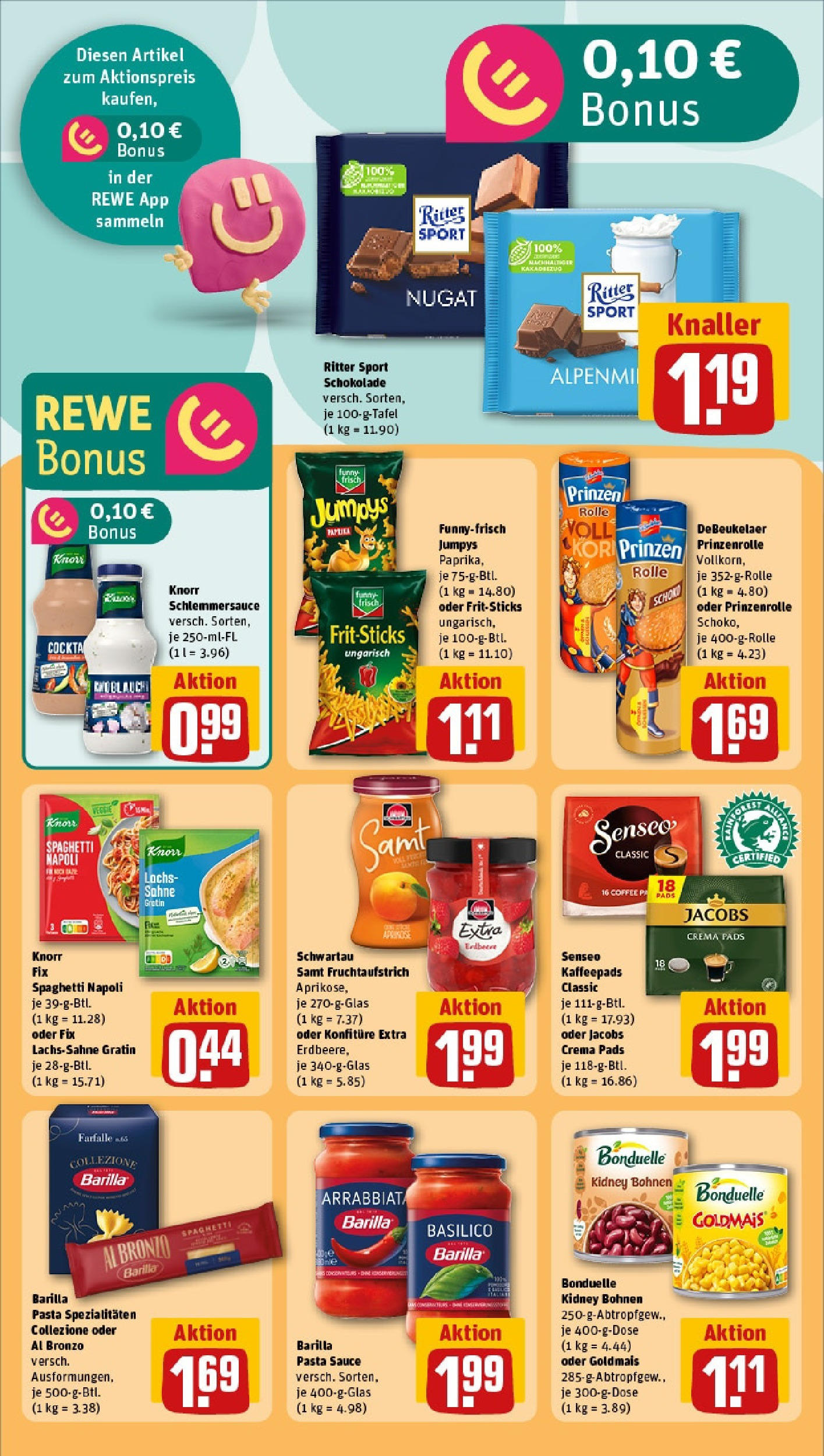 Rewe - Tübingen / Innenstadt (ab 12.05.2025) zum Blättern » Angebote | Seite: 13 | Produkte: Senseo, Kaffeepads, Barilla, Schwartau samt