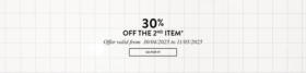 30% off the 2nd item