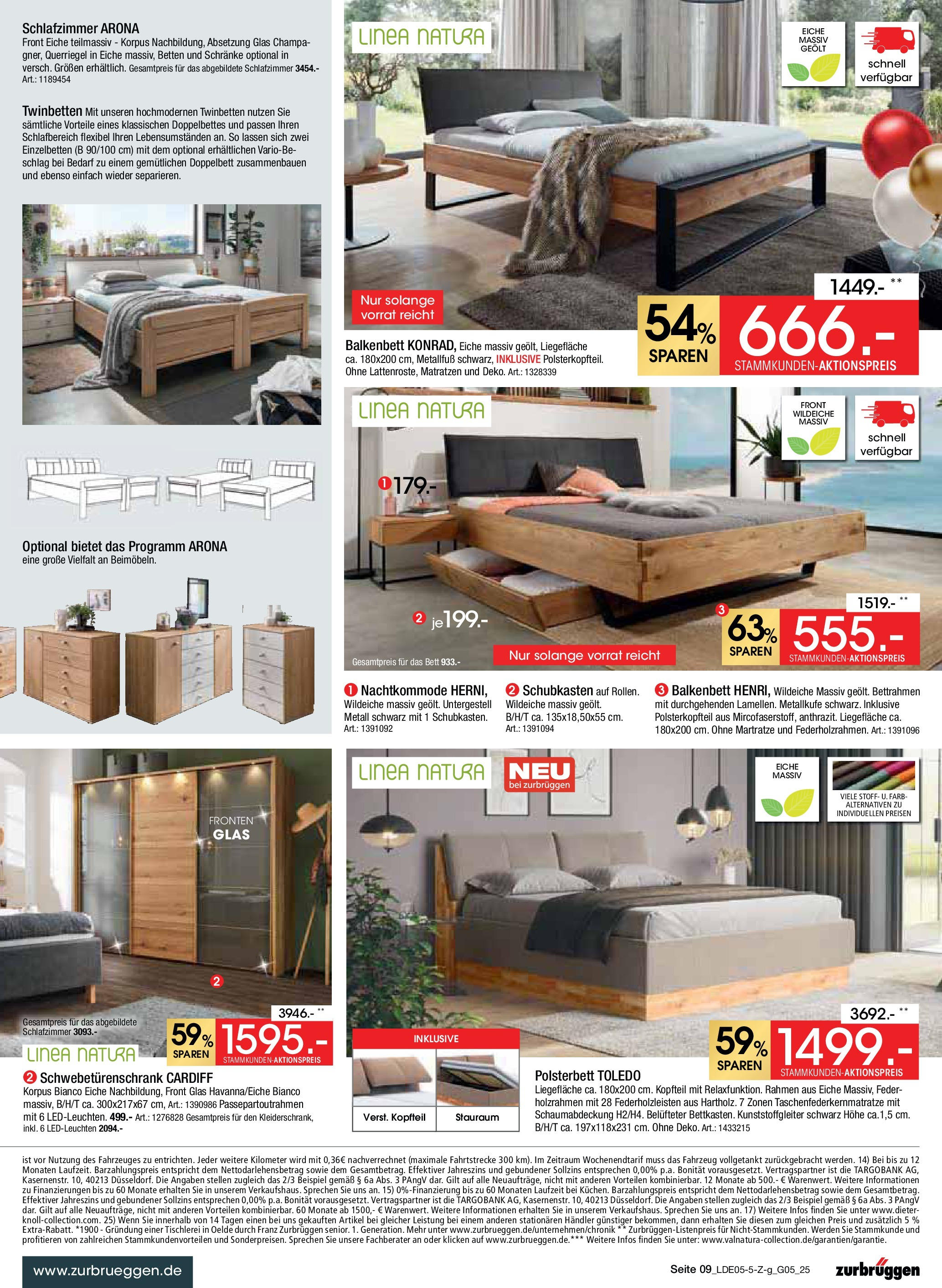 Zurbrüggen Mega-Event (ab 10.05.2025) zum Blättern | Seite: 9 | Produkte: Bett, Schwebetürenschrank, Doppelbett, Polsterbett Zurbrüggen Mega-Event (ab 10.05.2025) zum Blättern | Seite: 9 | Produkte: Bett, Schwebetürenschrank, Doppelbett, Polsterbett