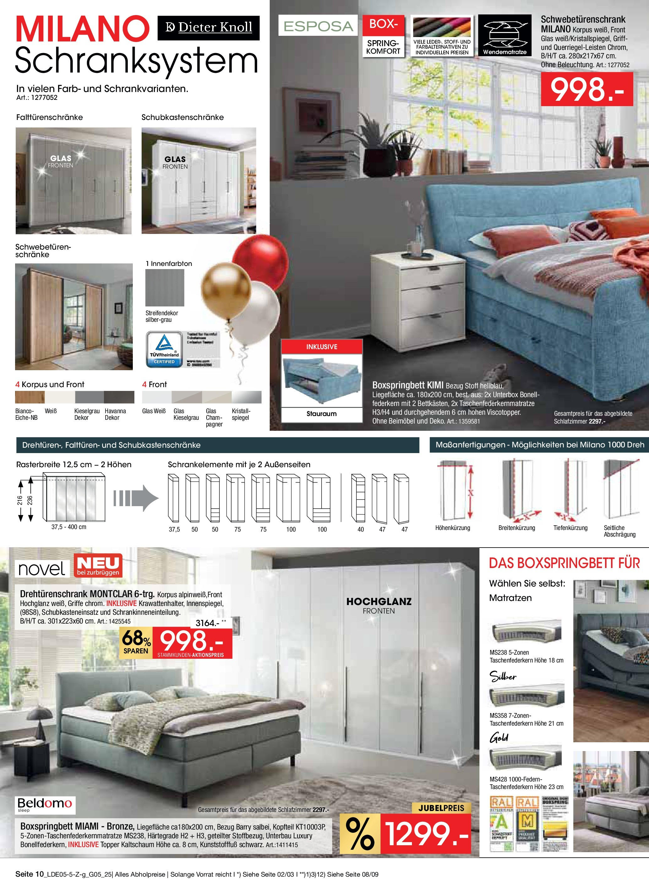 Zurbrüggen Mega-Event (ab 10.05.2025) zum Blättern | Seite: 10 | Produkte: Schwebetürenschrank, Drehtürenschrank, Topper, Spiegel Zurbrüggen Mega-Event (ab 10.05.2025) zum Blättern | Seite: 10 | Produkte: Schwebetürenschrank, Drehtürenschrank, Topper, Spiegel