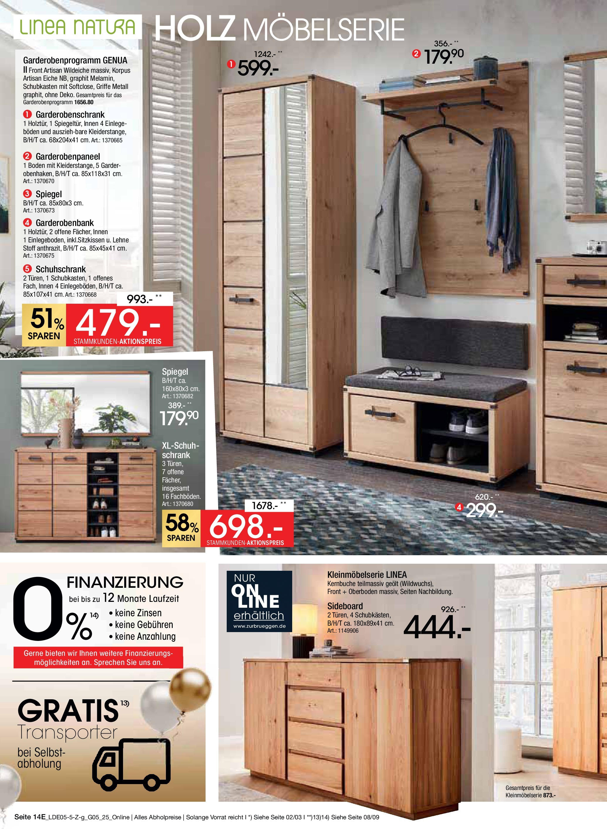 Zurbrüggen Mega-Event (ab 10.05.2025) zum Blättern | Seite: 24 | Produkte: Sideboard, Schrank, Spiegel, Garderobenschrank Zurbrüggen Mega-Event (ab 10.05.2025) zum Blättern | Seite: 24 | Produkte: Sideboard, Schrank, Spiegel, Garderobenschrank
