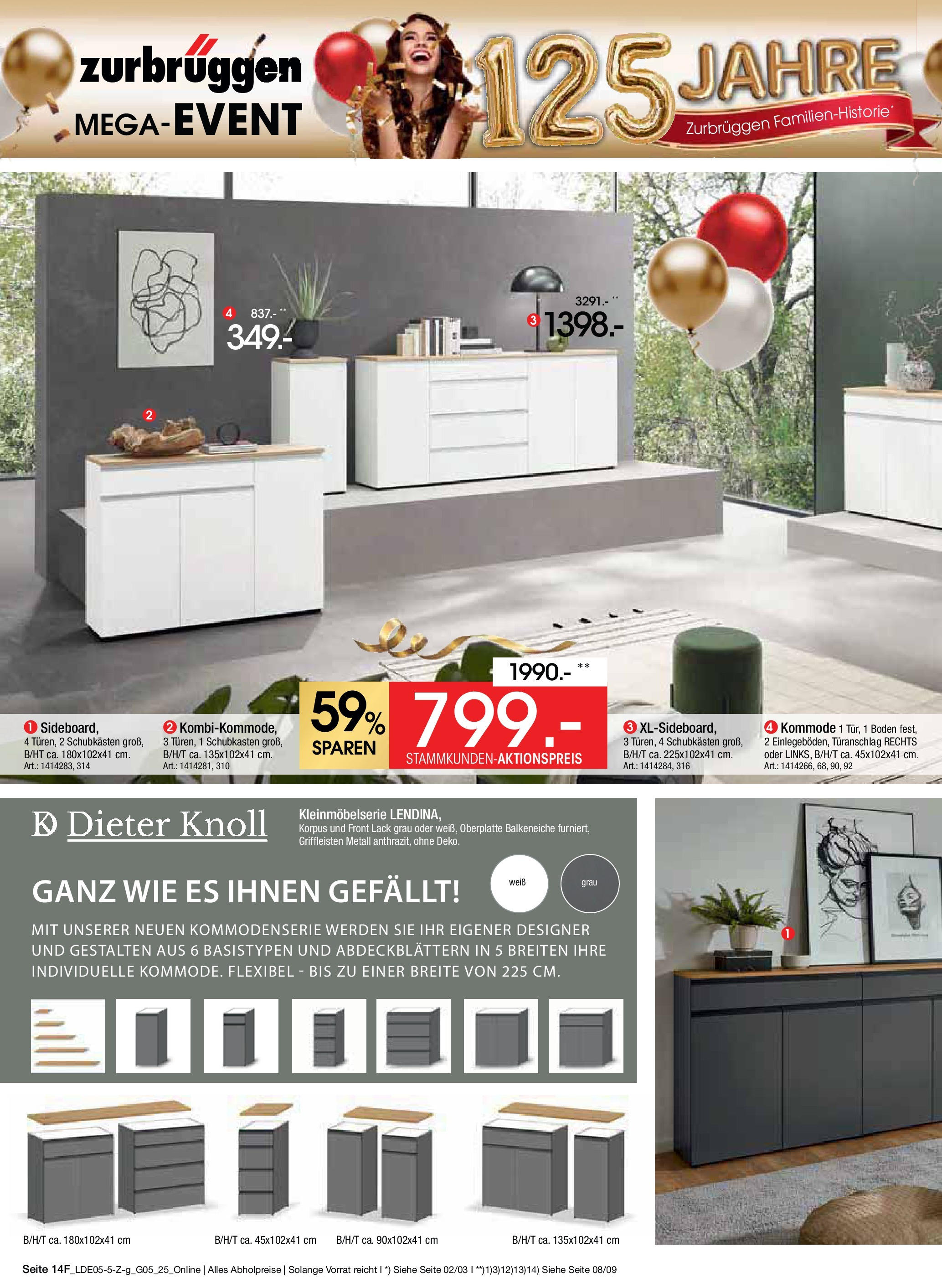Zurbrüggen Mega-Event (ab 10.05.2025) zum Blättern | Seite: 26 | Produkte: Sideboard, Kommode Zurbrüggen Mega-Event (ab 10.05.2025) zum Blättern | Seite: 26 | Produkte: Sideboard, Kommode