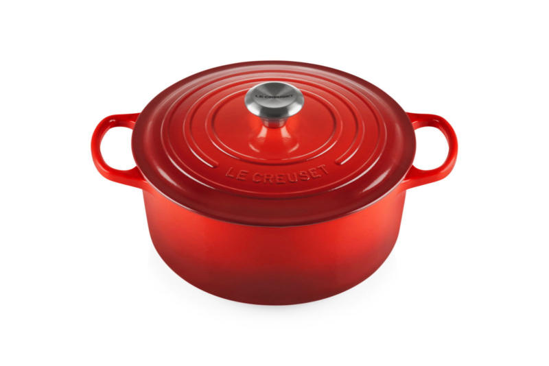 LE CREUSET Bräter Rund 26cm Kirschrot SIGNATURE