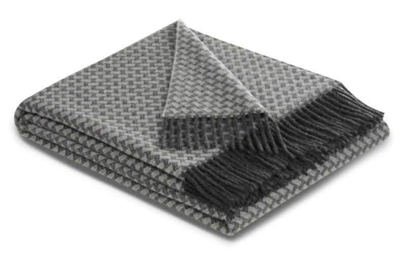 biederlack Cashmere-Plaid VIVO ANTRACITE