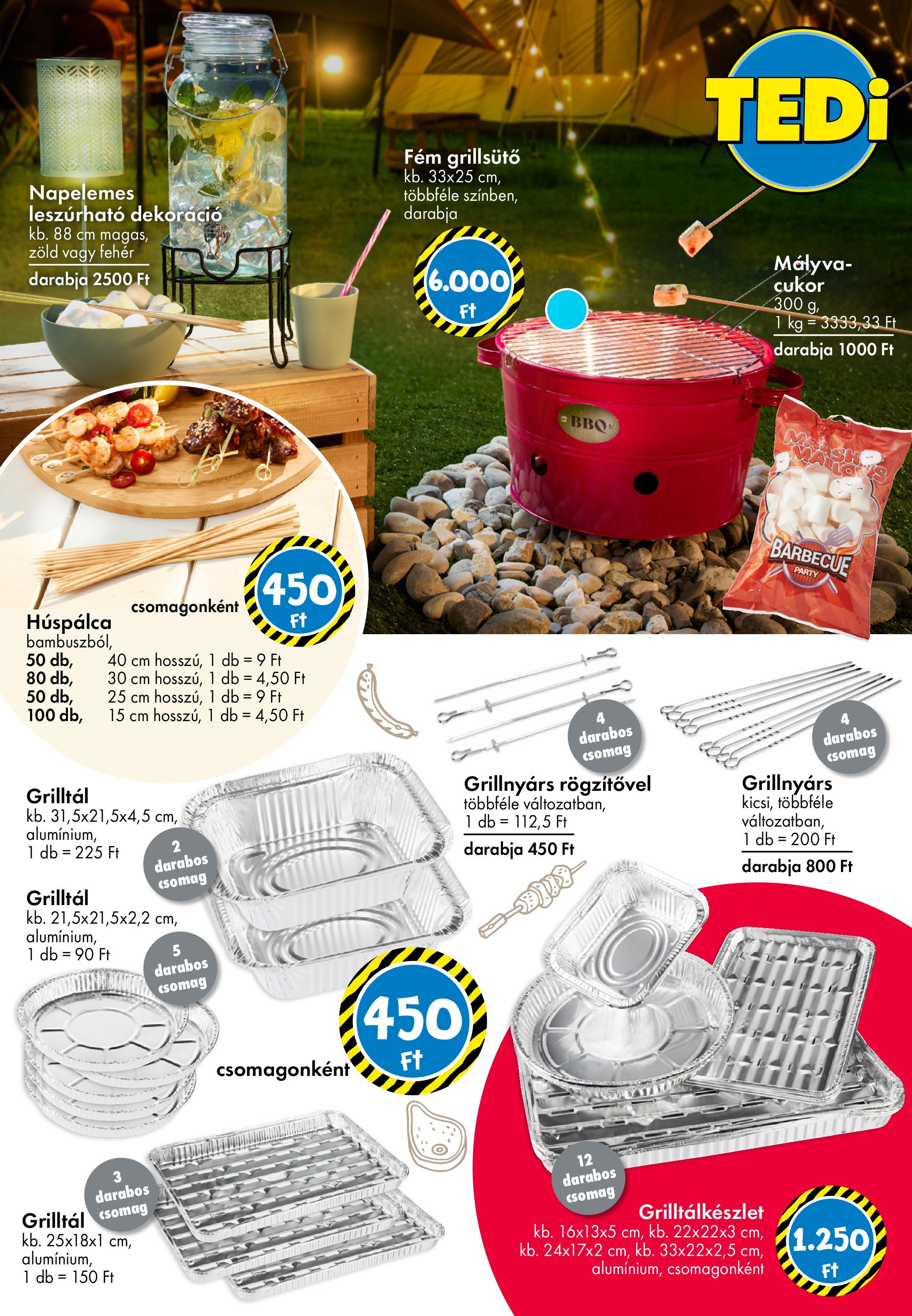 Akciós újság új TEDi - 2025.05.07. -tól/töl ⏳ | Oldal: 12 | Termékek: Grillsütő, Grill, Dekoráció, Cukor TEDi Akciós újság - 2025.05.07. -tól/töl > akció, lapozható szórólap 🛍️ | Oldal: 12 | Termékek: Grillsütő, Grill, Dekoráció, Cukor