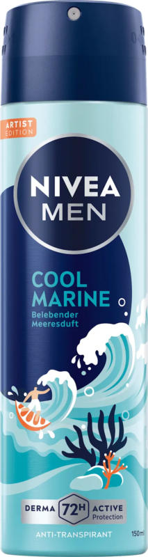 NIVEA MEN Antitranspirant Deospray Cool Marine