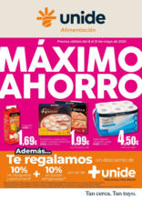 Máximo Ahorro en UNIDE Alimentación Península