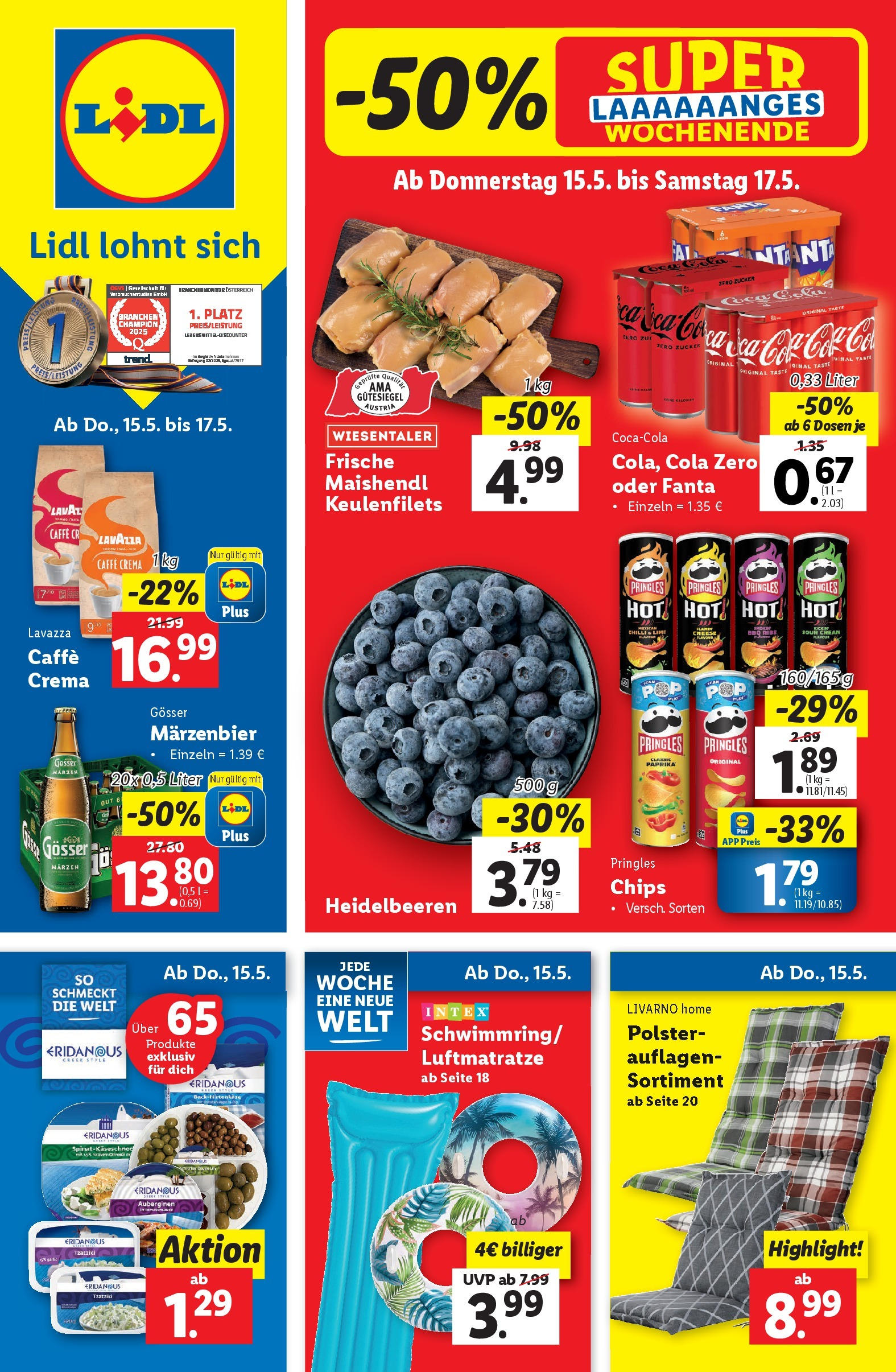 LIDL Flugblatt ab 14.05.2025 - Angebote "Lidl: Flugblatt in deiner Nähe" - Seite 1 Vorschau der Angebote: Lidl Lidl: Flugblatt in deiner Nähe gültig ab 14.05.2025