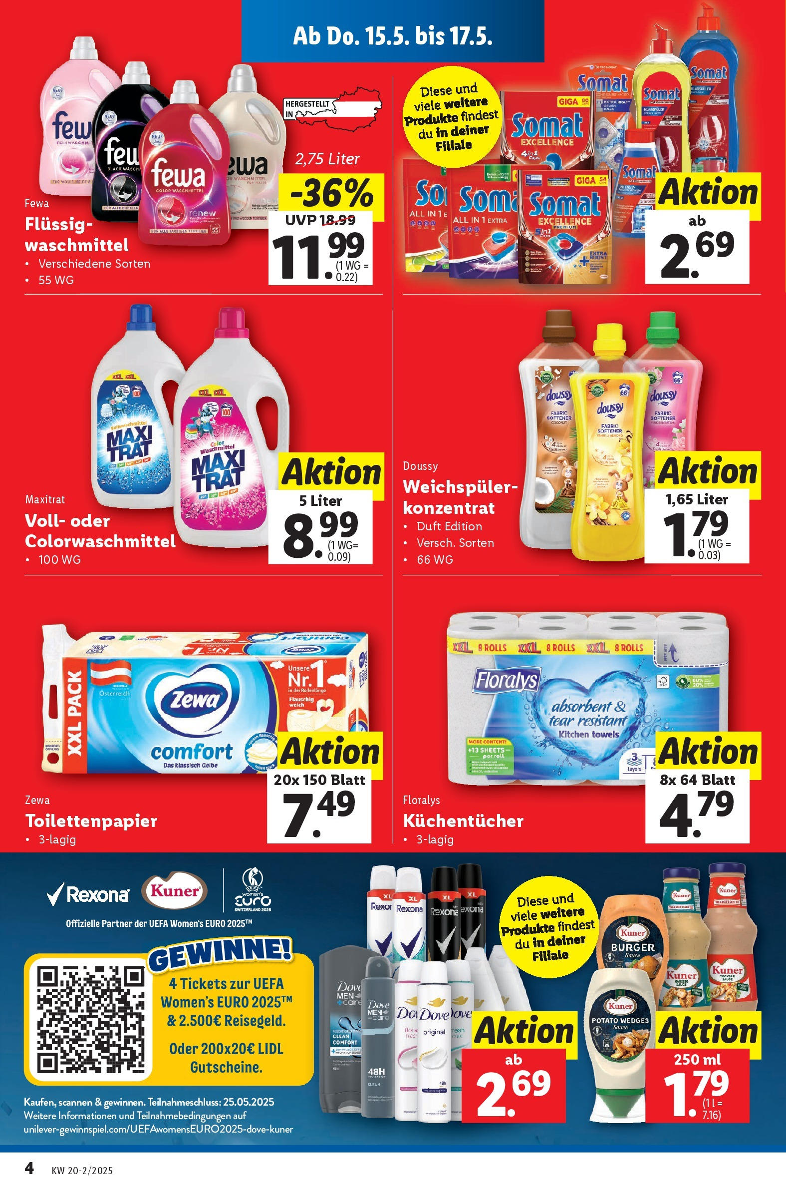 Lidl - Lidl: Flugblatt in deiner Nähe ab 14.05.2025 ✳️ Angebote ab donnerstag | Seite: 6 | Produkte: Klarspüler, Duft, Weichspüler, Waschmittel Lidl - Lidl: Flugblatt in deiner Nähe ab 14.05.2025 - Angebote ab donnerstag | Seite: 6 | Produkte: Klarspüler, Duft, Weichspüler, Waschmittel
