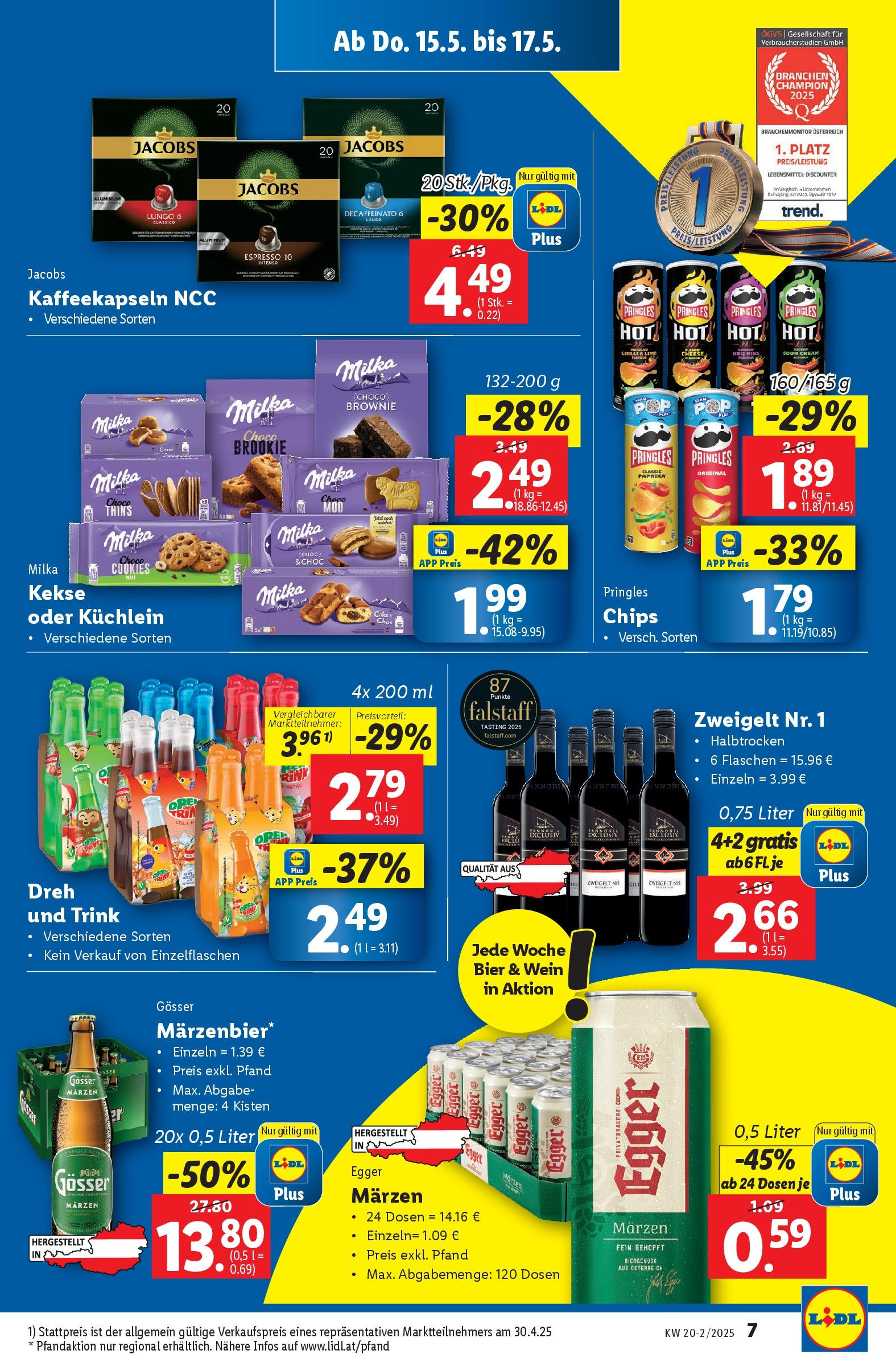 Lidl - Lidl: Flugblatt in deiner Nähe ab 14.05.2025 ✳️ Angebote ab donnerstag | Seite: 9 | Produkte: Chips, Kekse, Wein, Bier Lidl - Lidl: Flugblatt in deiner Nähe ab 14.05.2025 - Angebote ab donnerstag | Seite: 9 | Produkte: Chips, Kekse, Wein, Bier