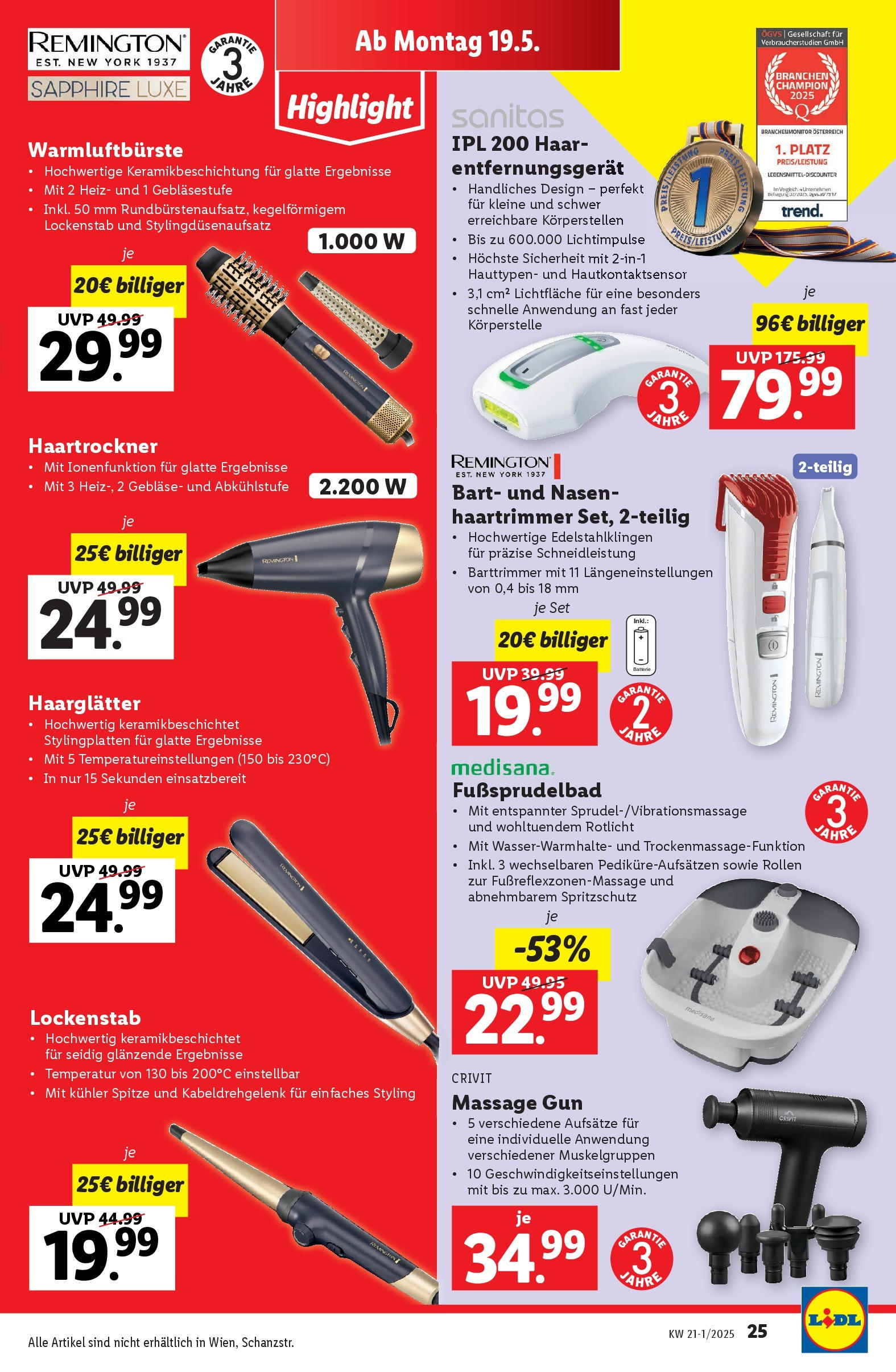 Lidl - Lidl: Flugblatt in deiner Nähe ab 14.05.2025 ✳️ Angebote ab donnerstag | Seite: 27 | Produkte: Lockenstab, Haartrockner, Haarglätter Lidl - Lidl: Flugblatt in deiner Nähe ab 14.05.2025 - Angebote ab donnerstag | Seite: 27 | Produkte: Lockenstab, Haartrockner, Haarglätter